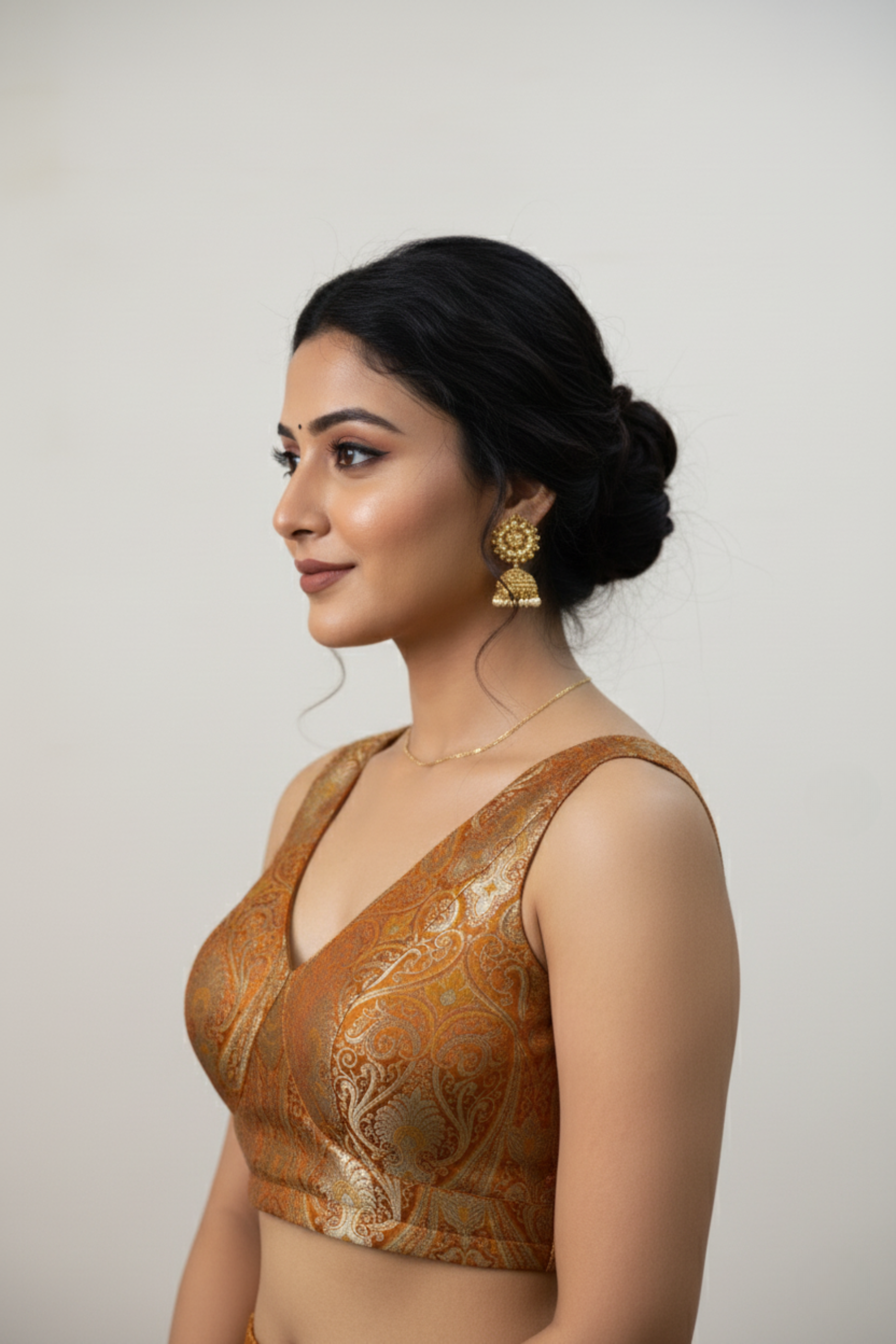 Katan Silk Brocade Blouse