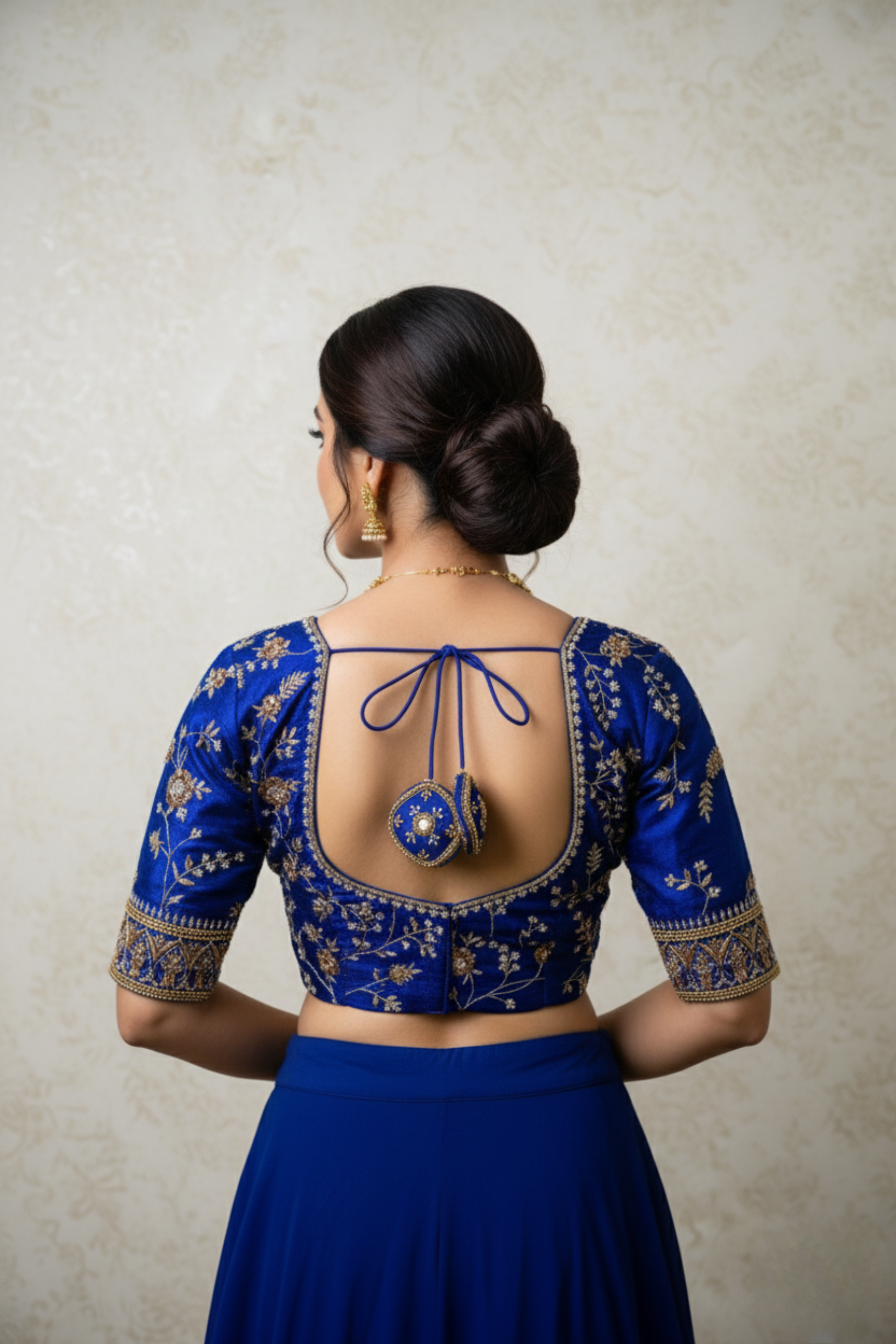 Raw Silk Zardosi Work