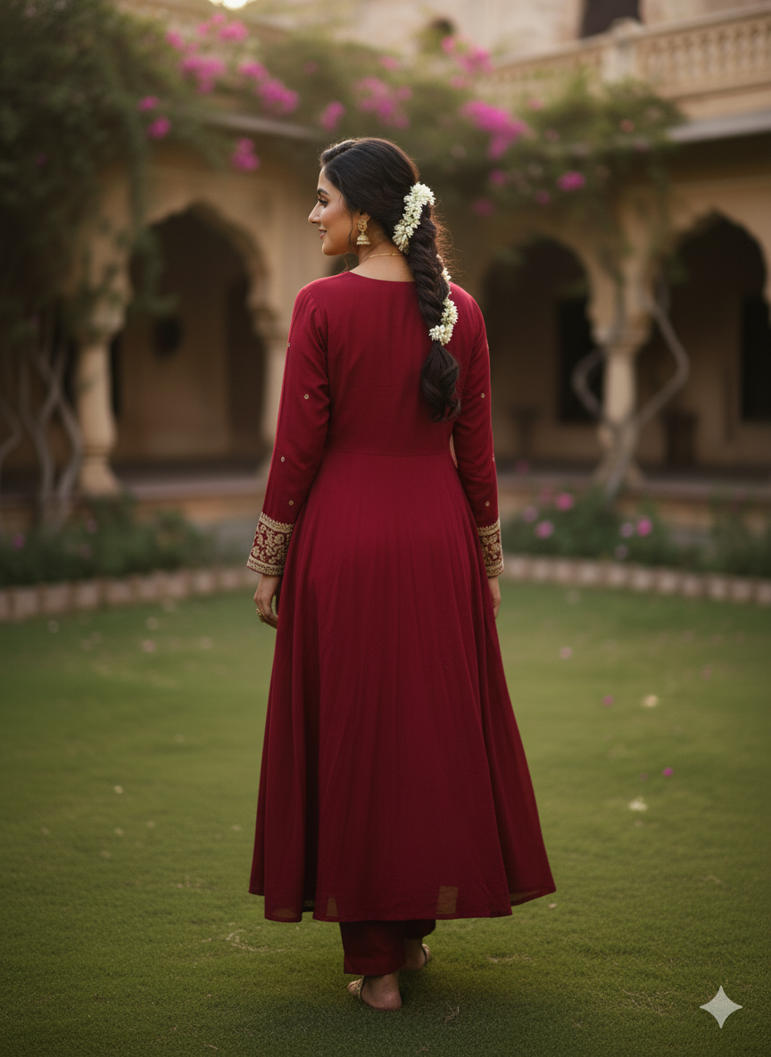 Chiffon Anarkali