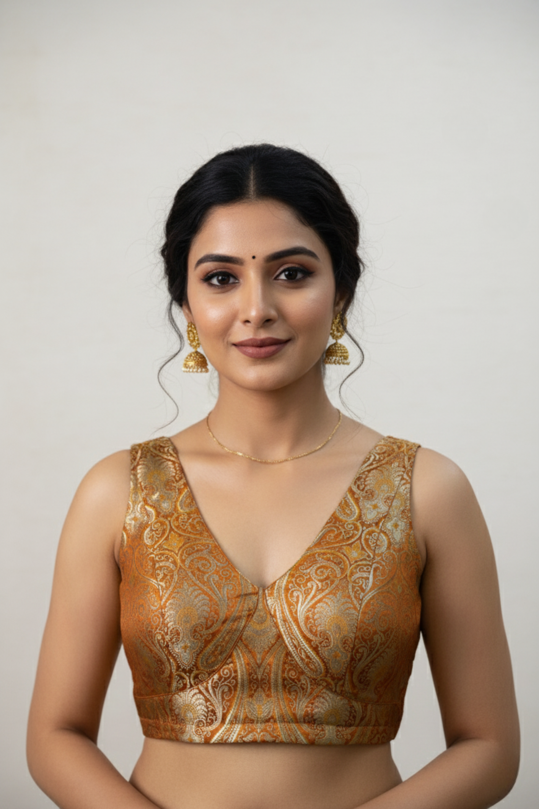 Katan Silk Brocade Blouse