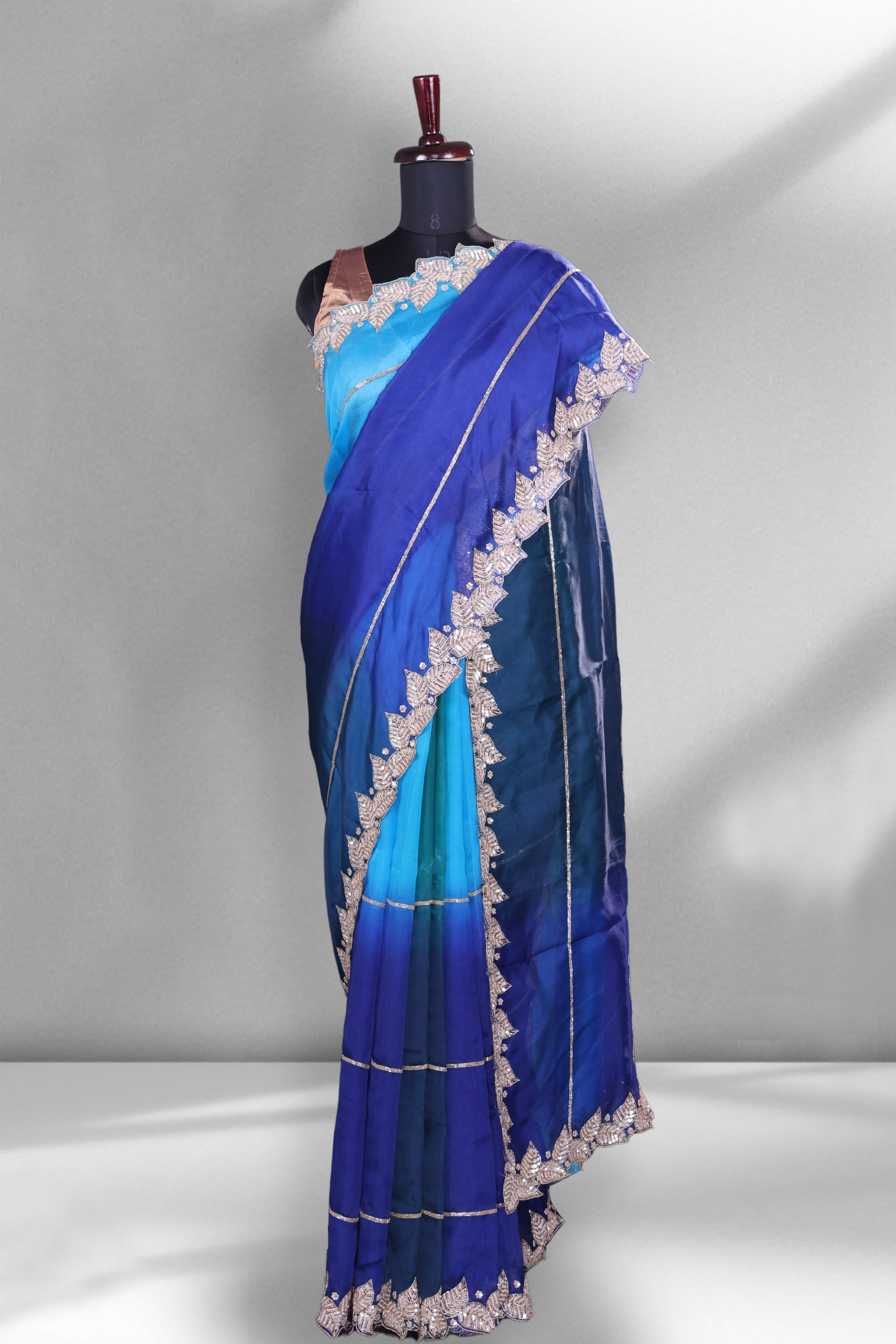 Organza Shaded Zardosi Work