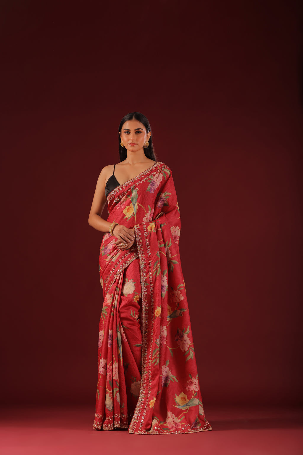 Tussar Zardosi Work