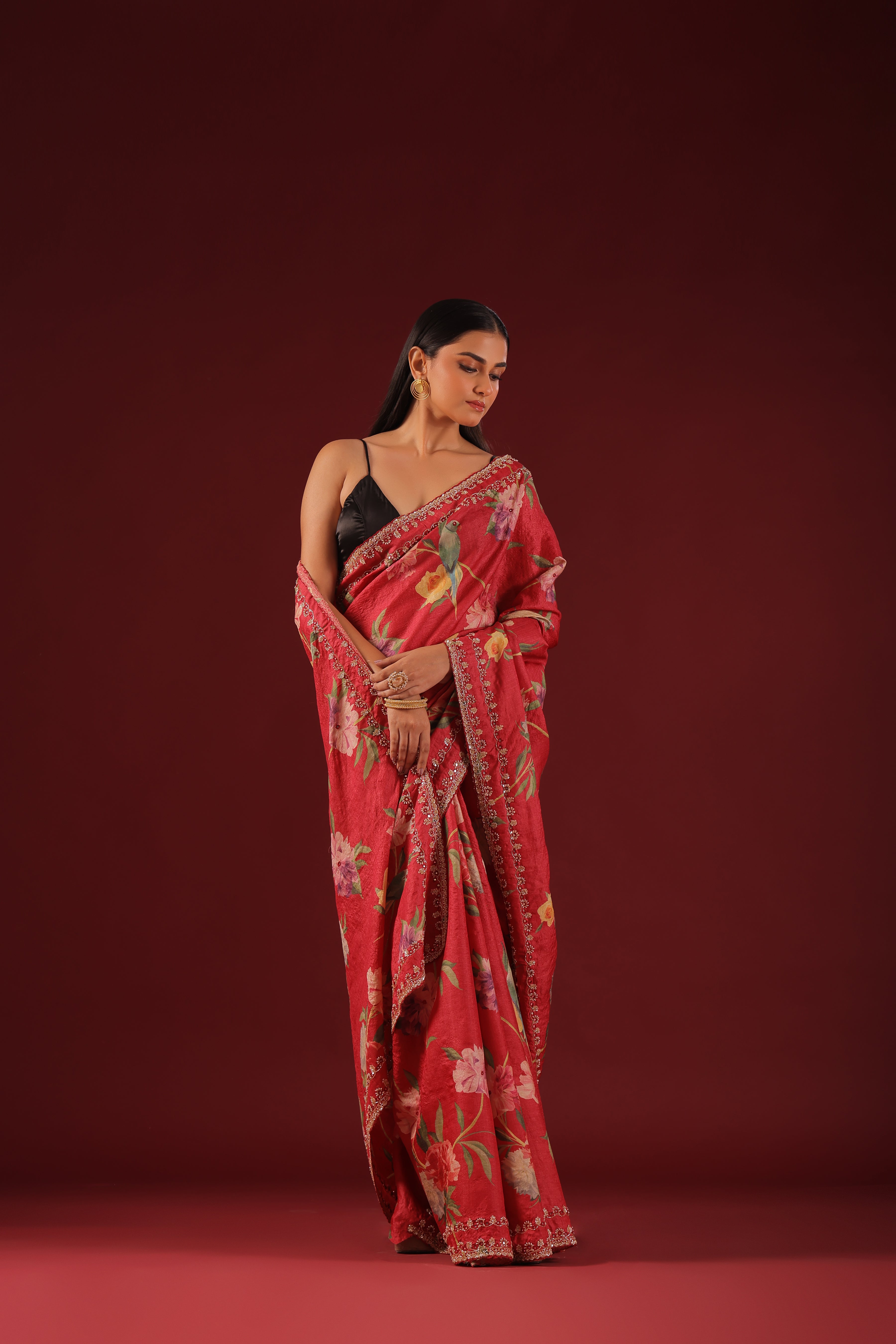Tussar Zardosi Work