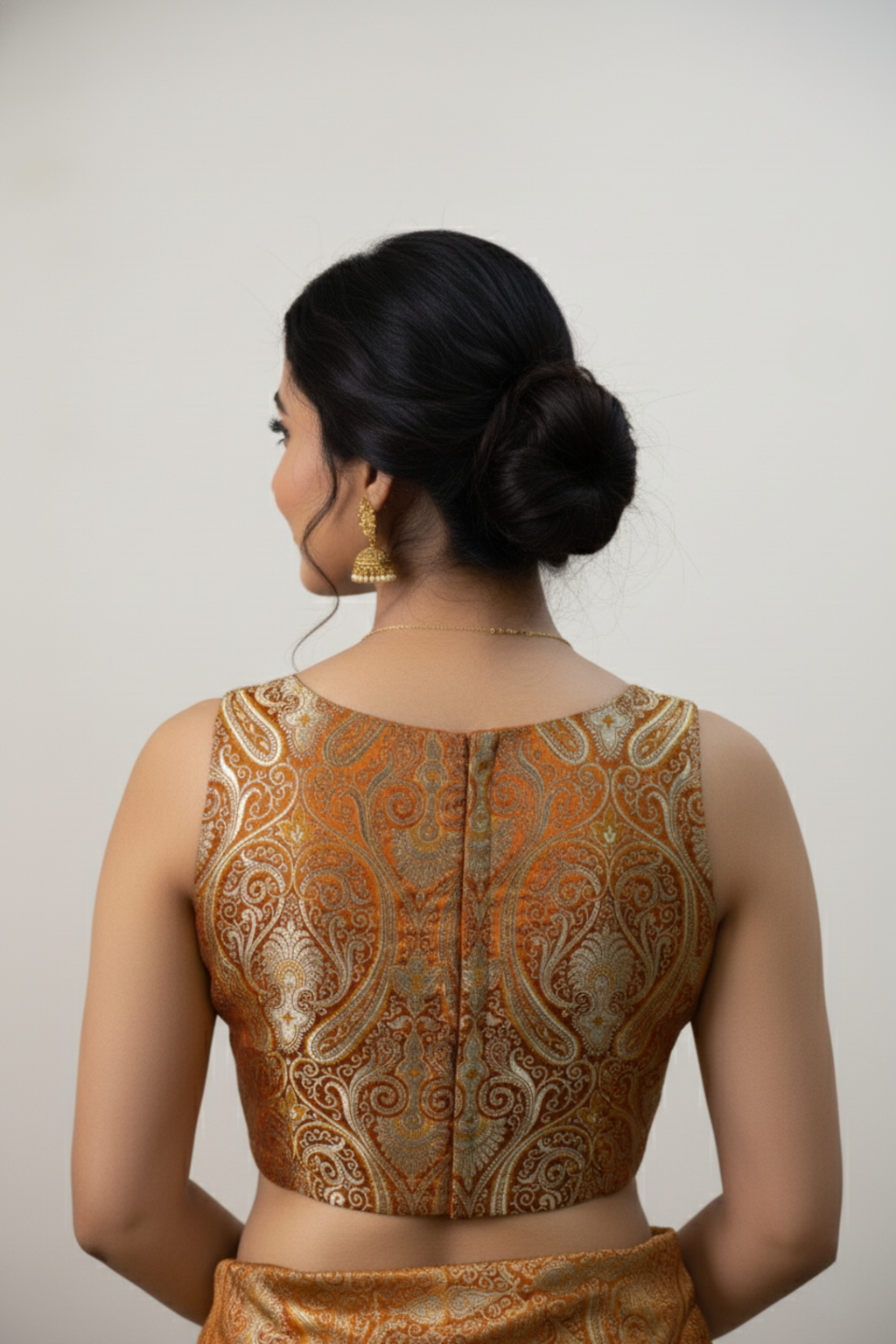Katan Silk Brocade Blouse