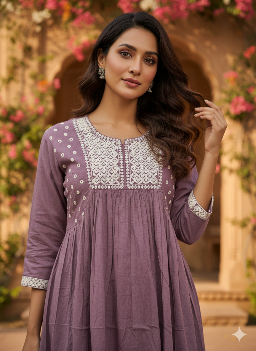 Cotton 2PC Kurti Set