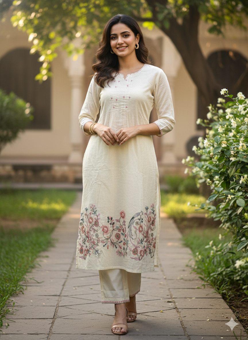 Cotton 2PC Kurti Set