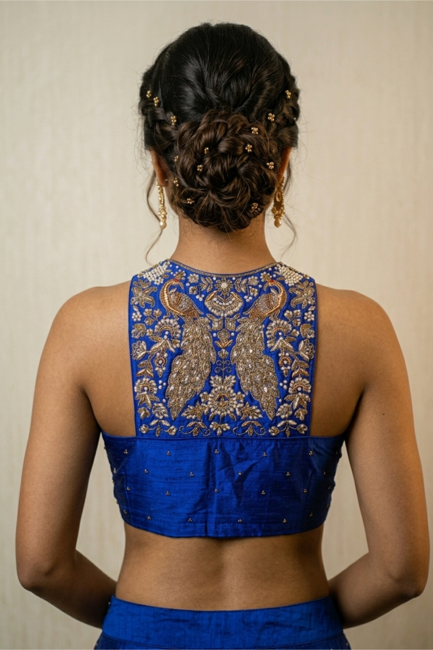 Raw Silk Sleeveless Blouse
