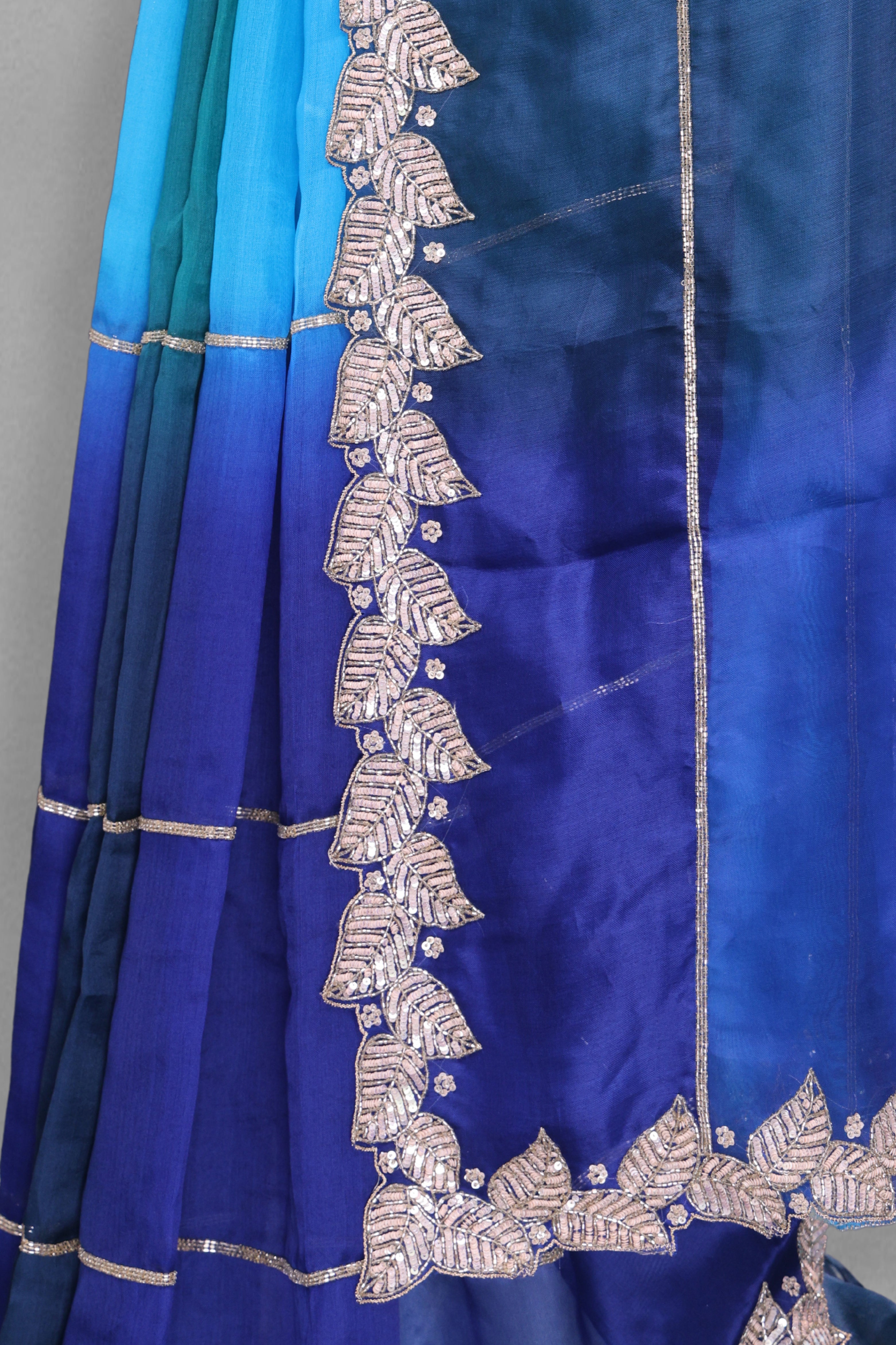 Organza Shaded Zardosi Work