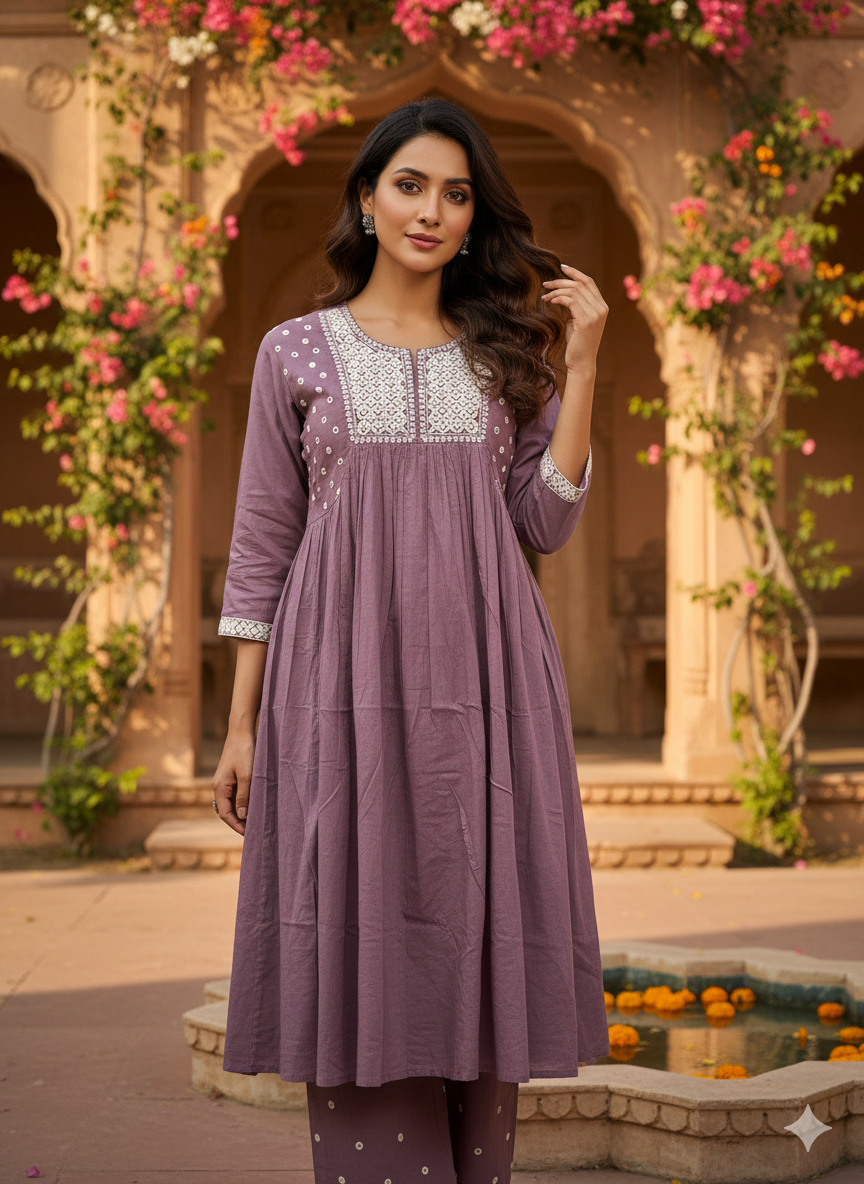 Cotton 2PC Kurti Set