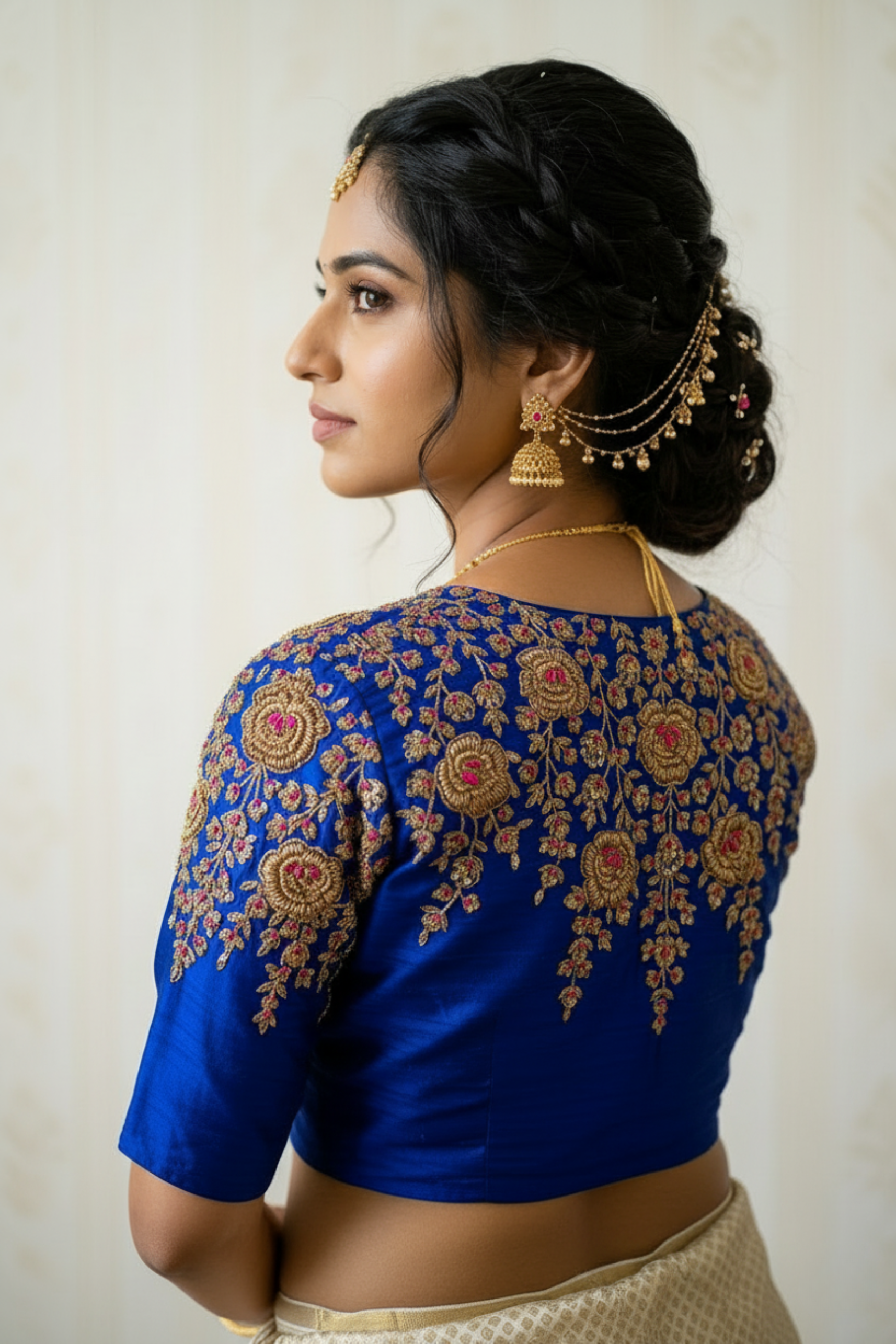 Raw Silk Zardosi Work