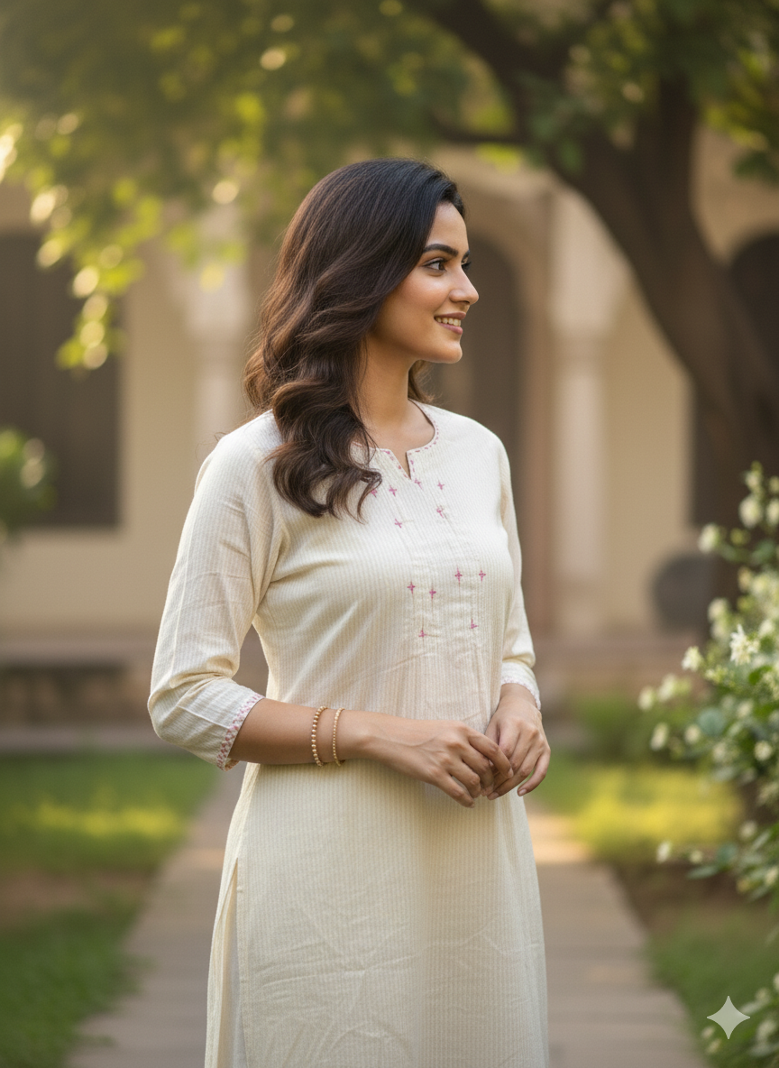 Cotton 2PC Kurti Set