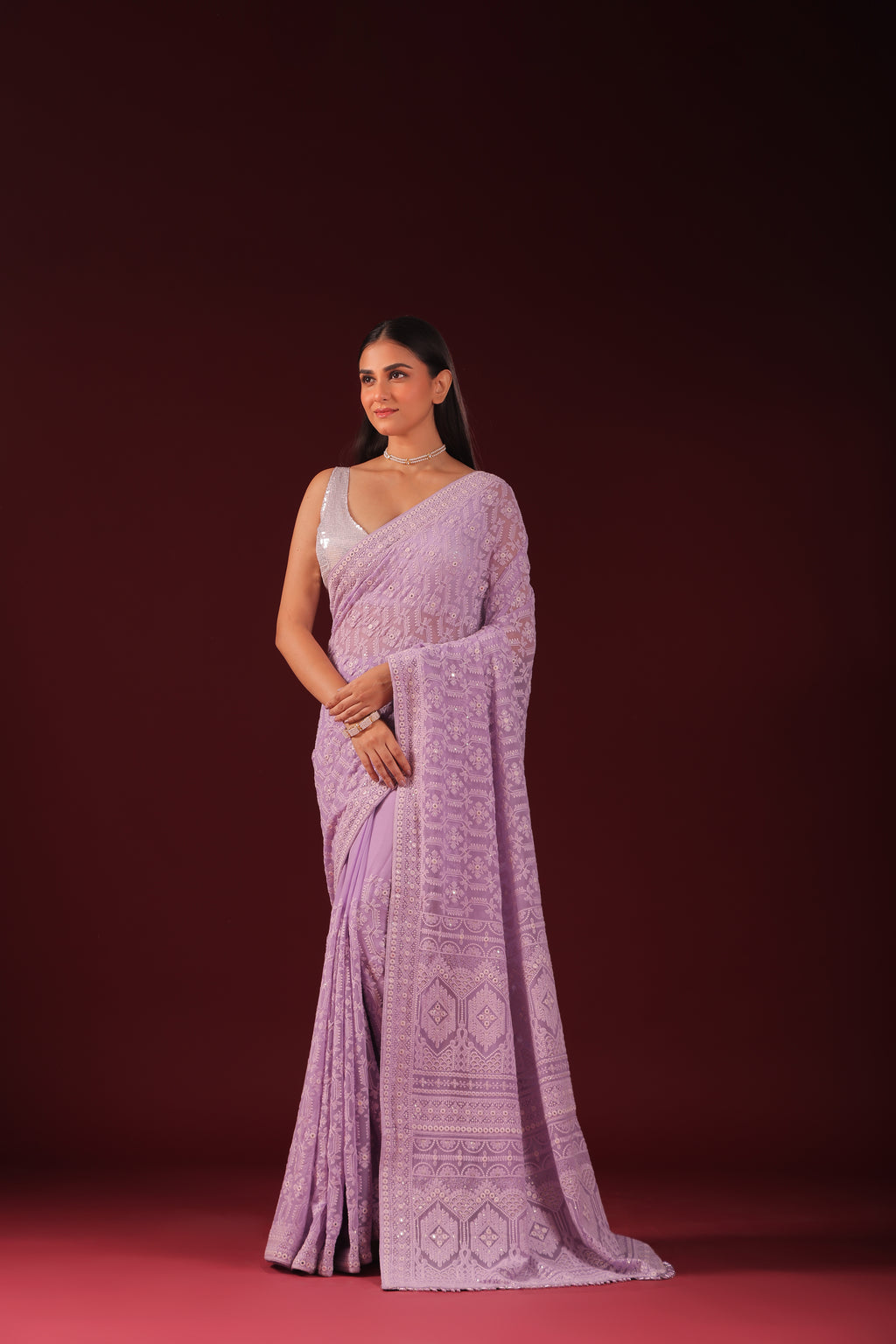Chikankari Saree