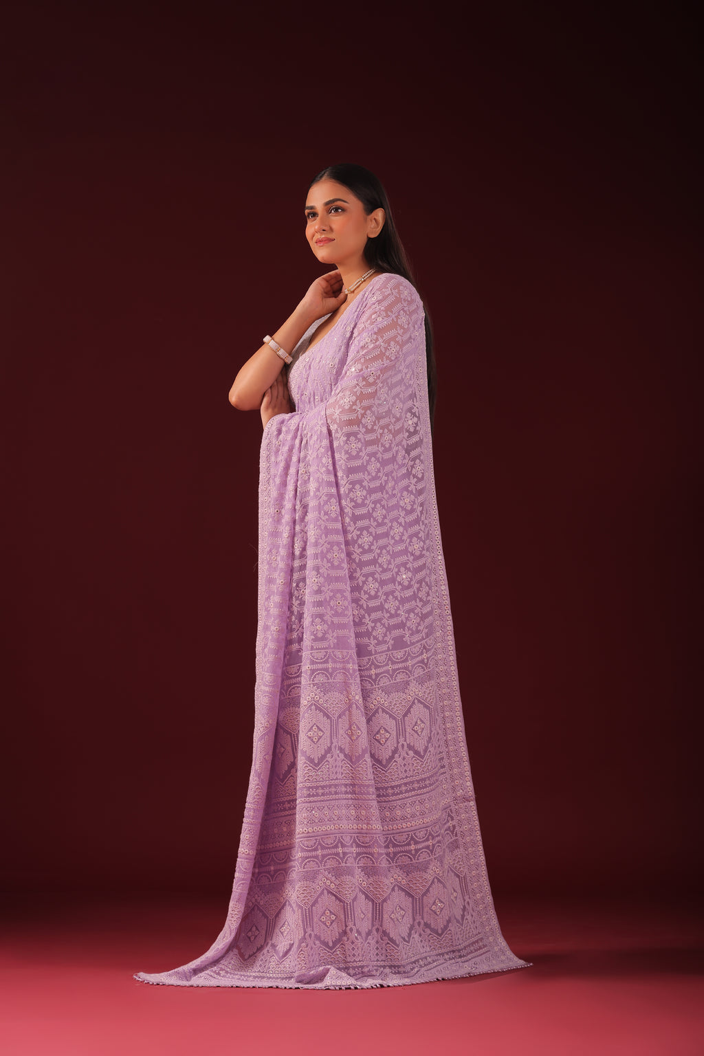 Chikankari Saree