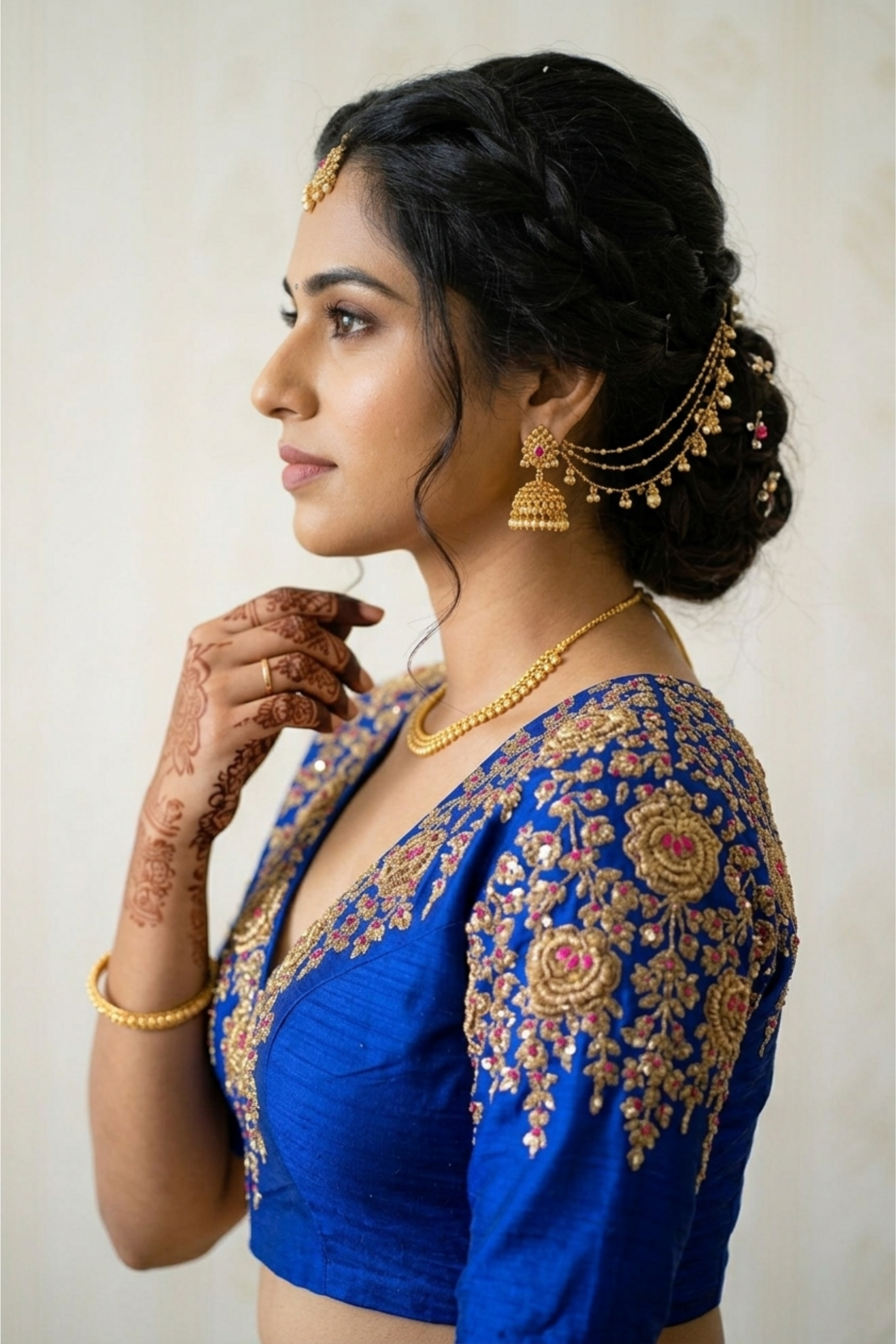Raw Silk Zardosi Work