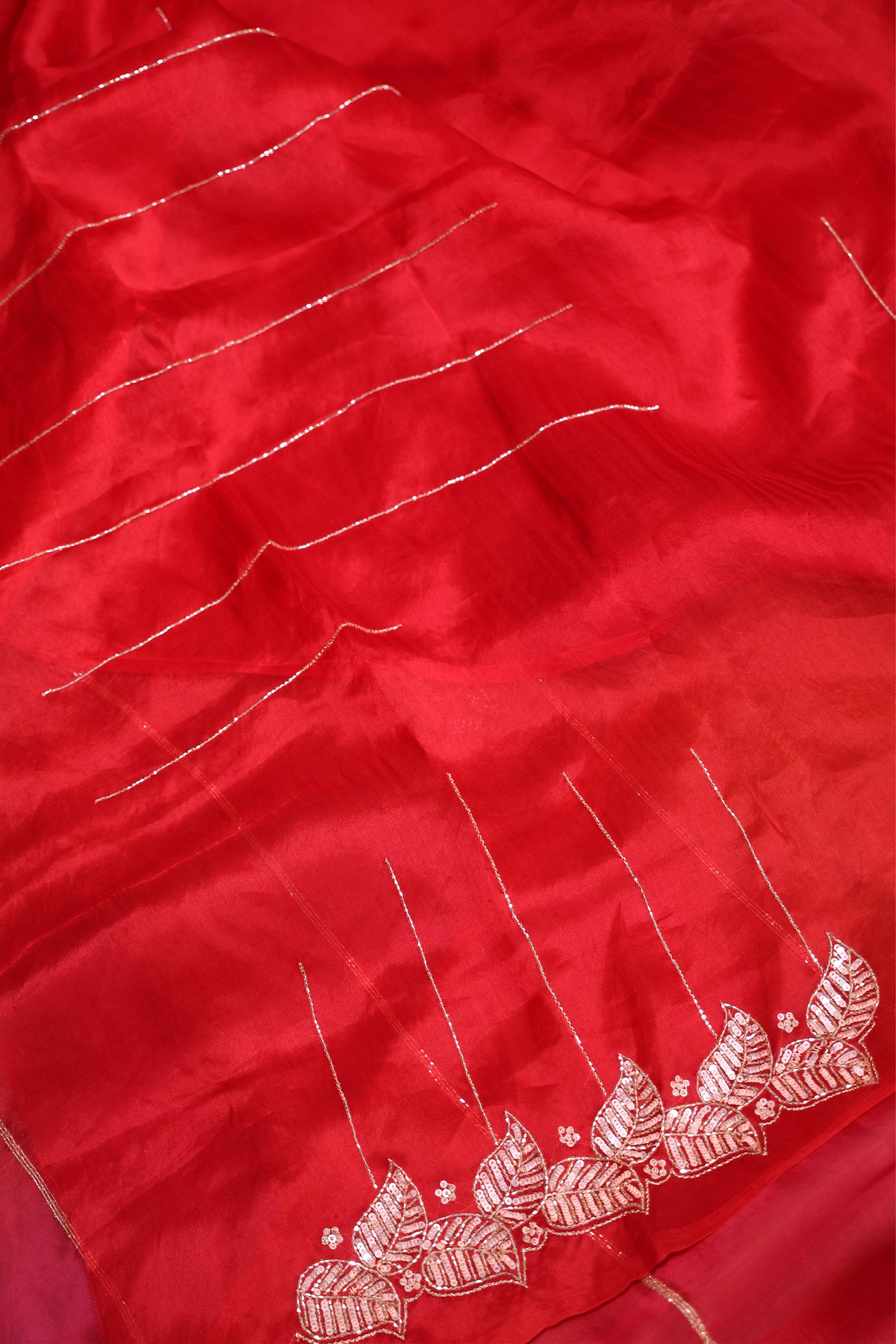 Organza Shaded Zardosi Work