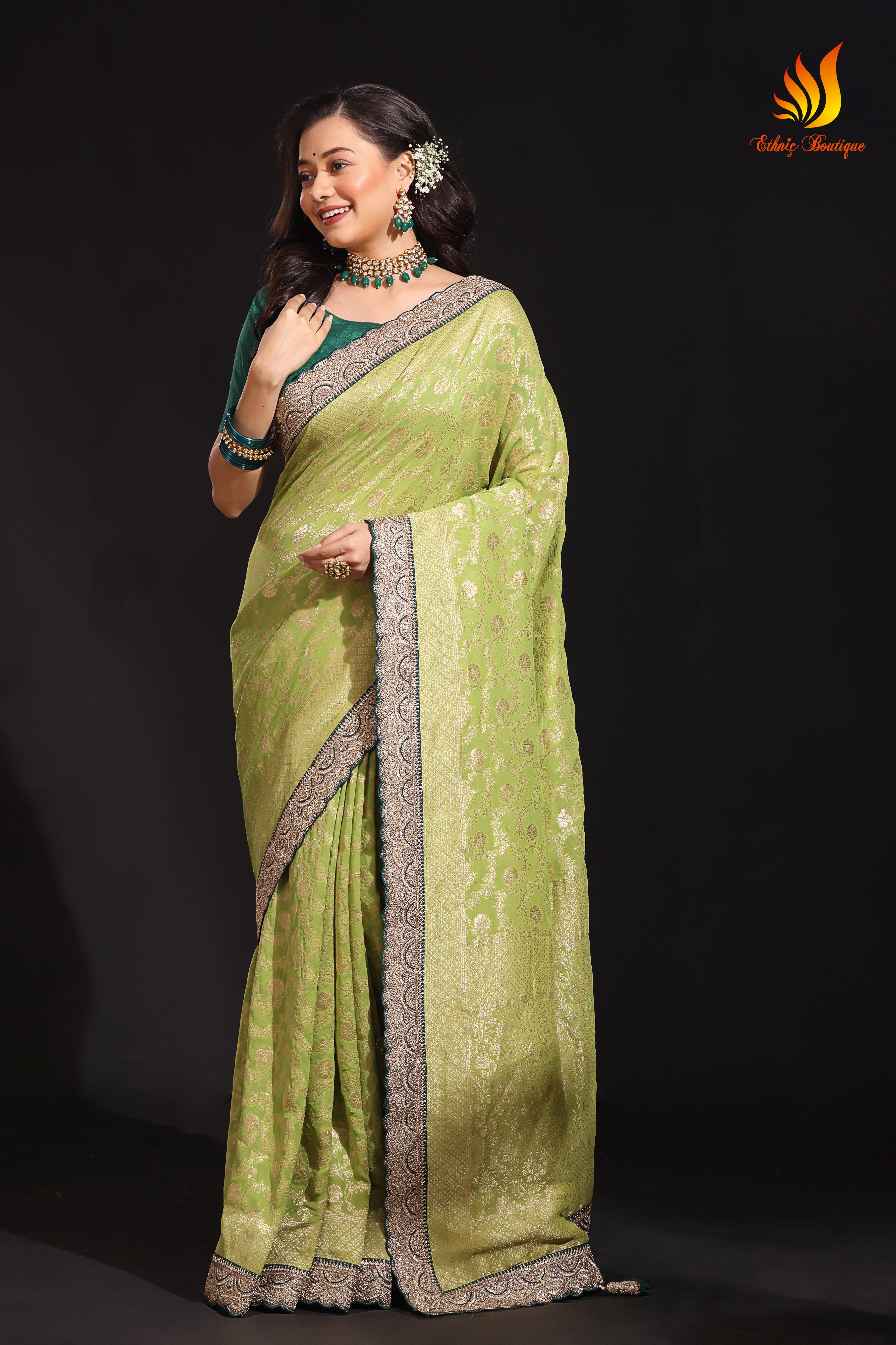 Semi Khaddi Banarasi