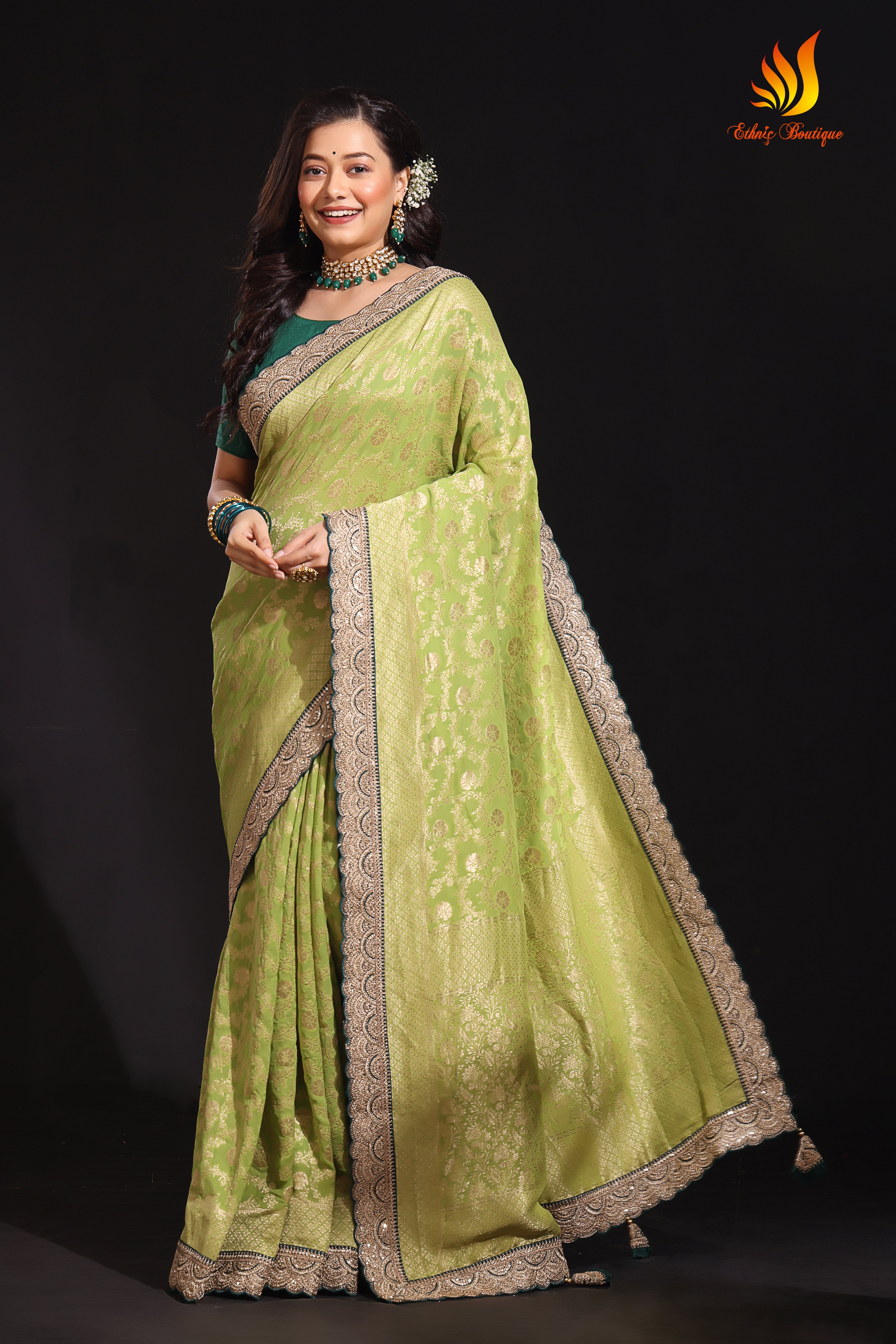 Semi Khaddi Banarasi