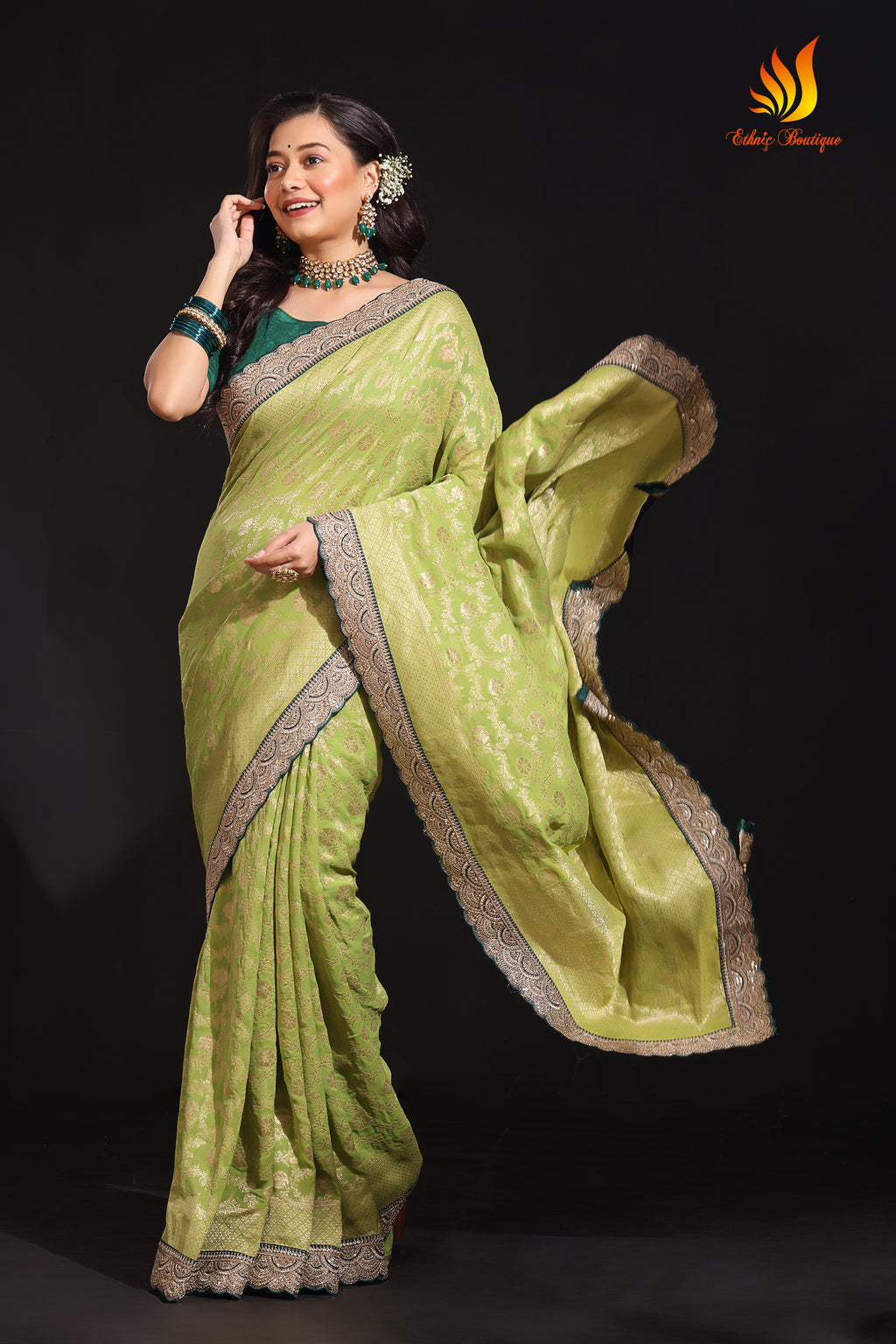 Semi Khaddi Banarasi