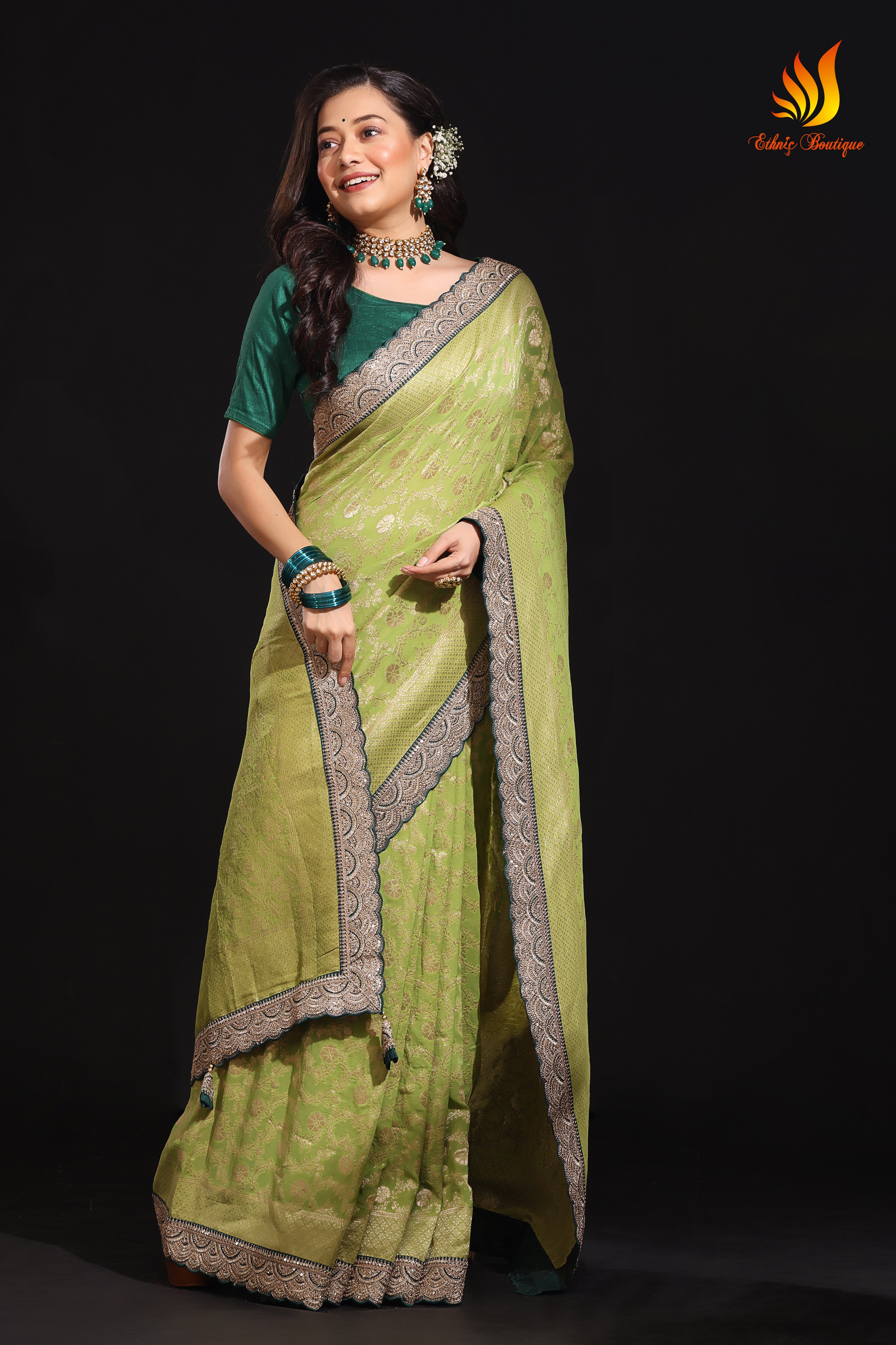 Semi Khaddi Banarasi