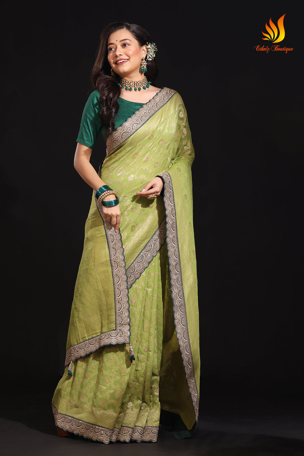 Semi Khaddi Banarasi