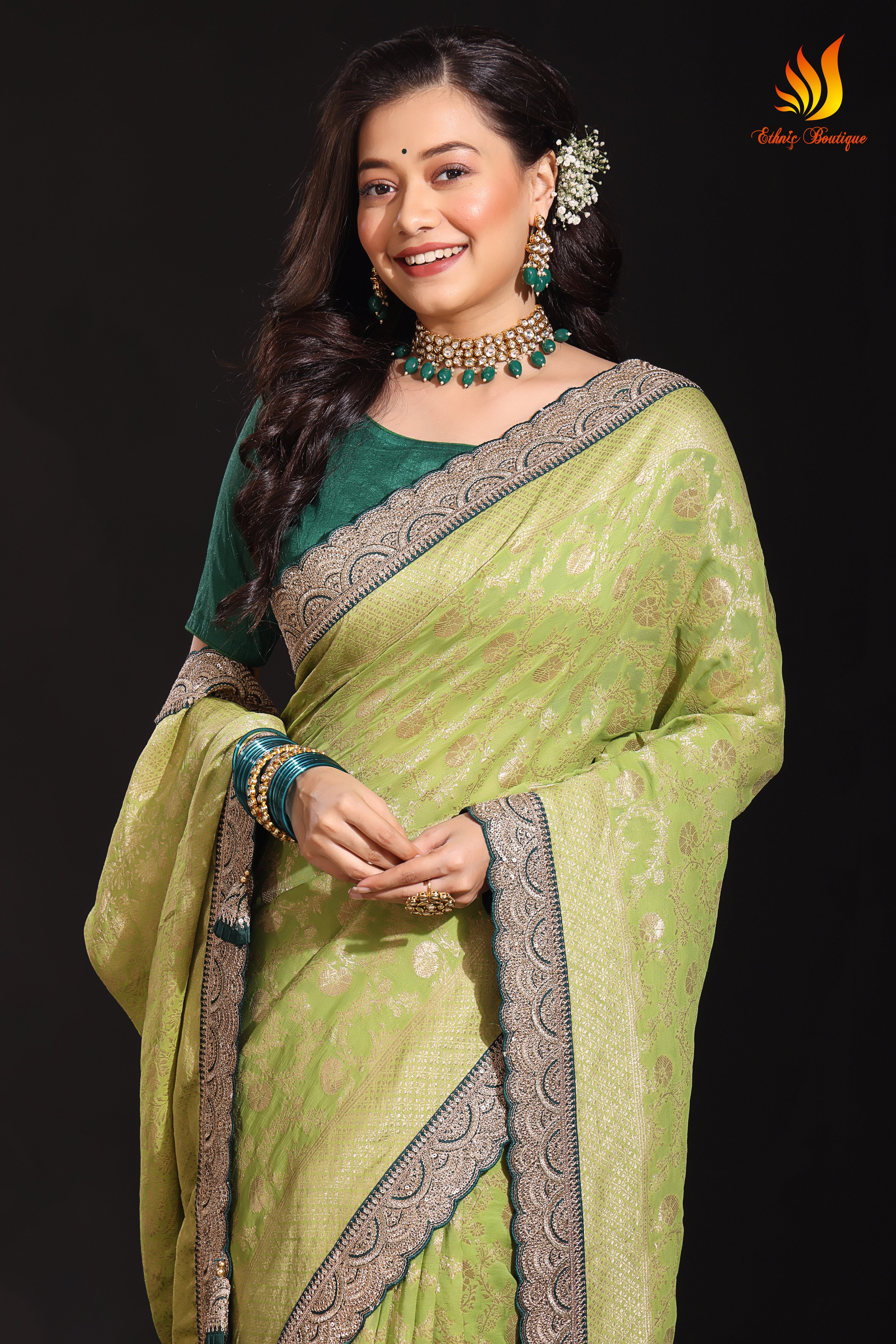 Semi Khaddi Banarasi