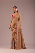 Tussar Tissue Hand Embroidery