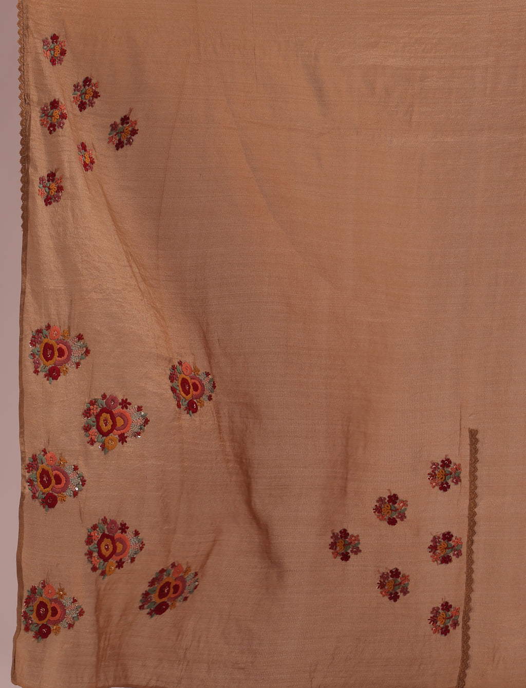 Tussar Tissue Hand Embroidery