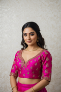 Raw Silk Zardosi Work