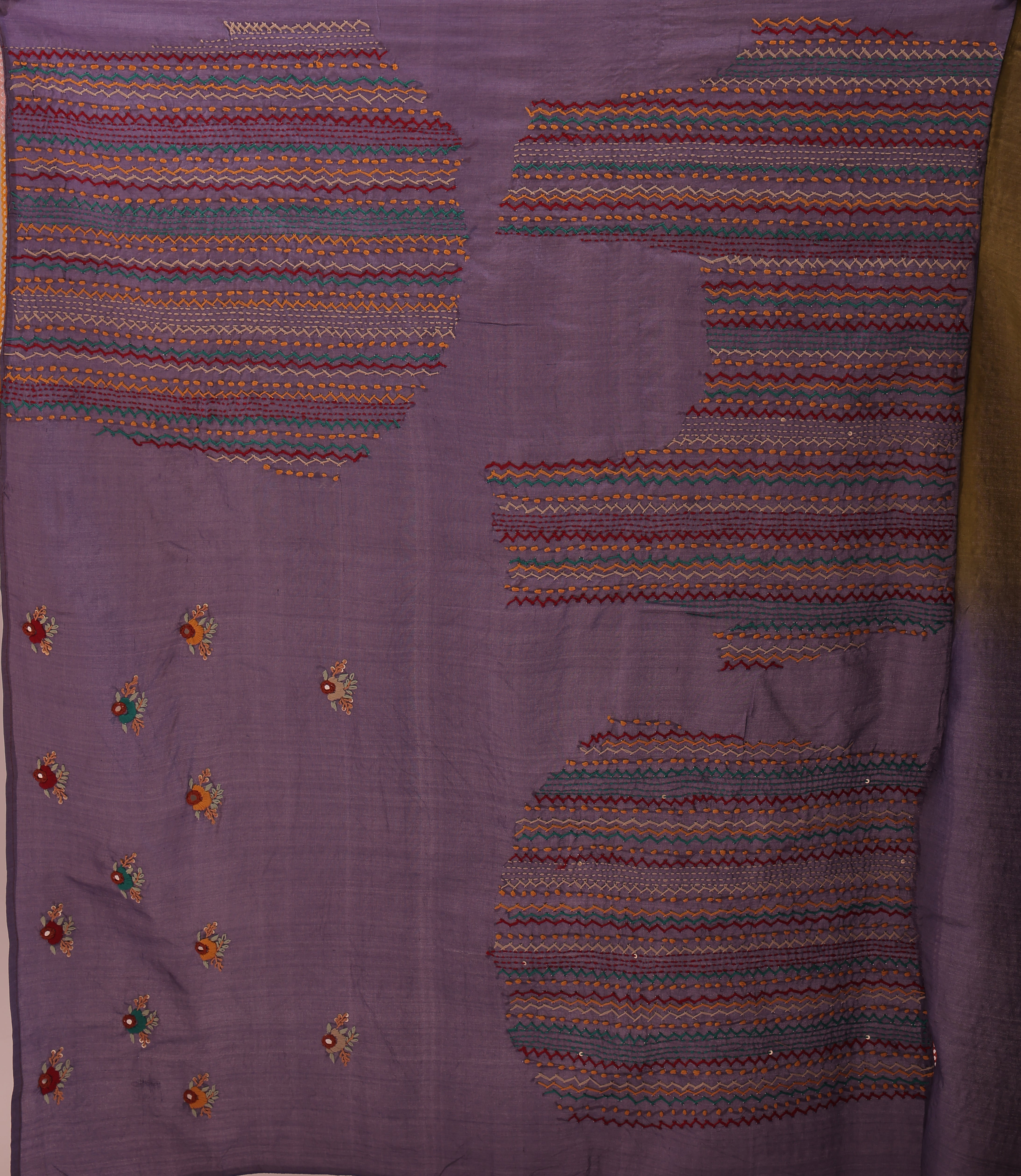 Tussar Shaded Hand Embroidery