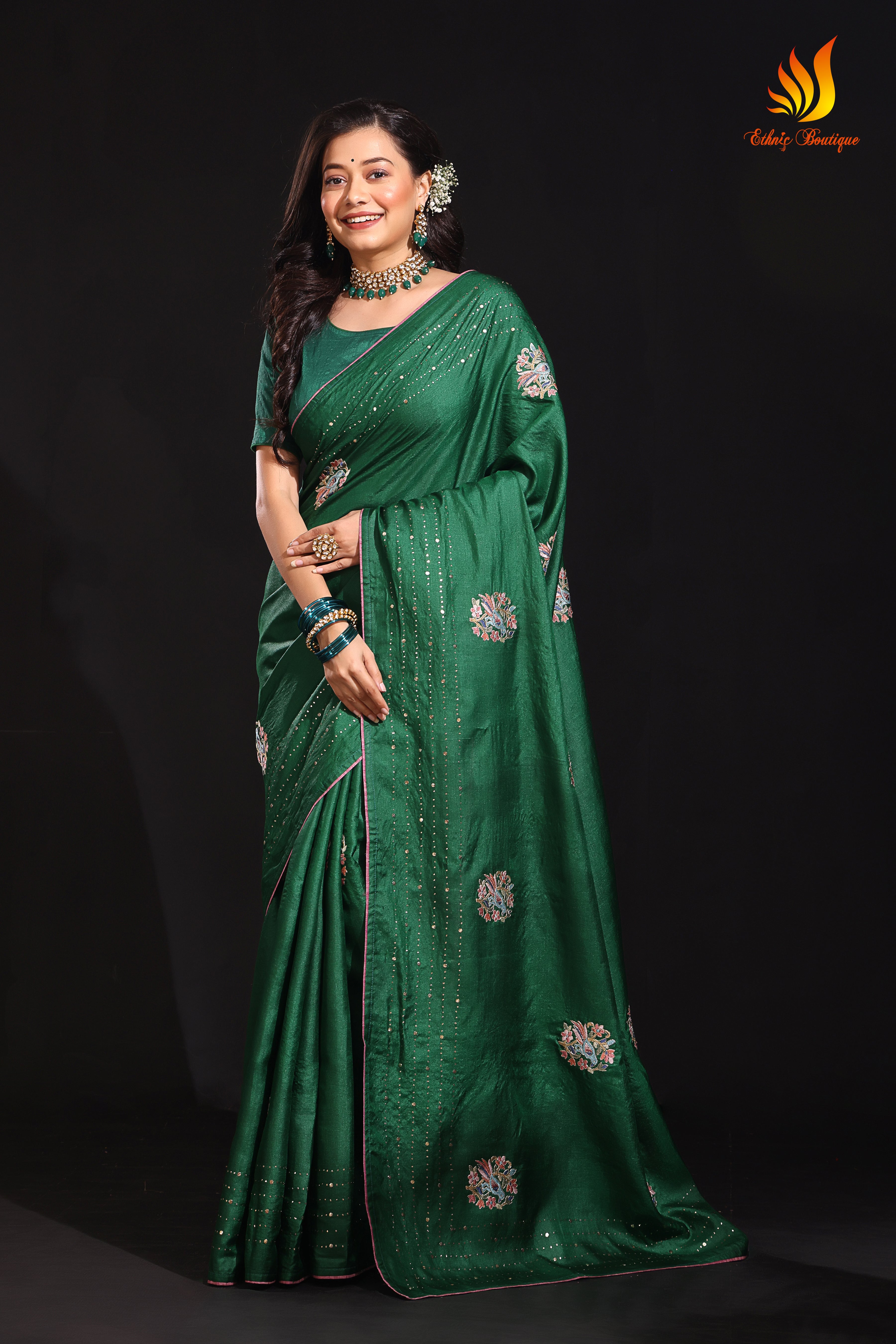 Tussar Mukesh Handwork