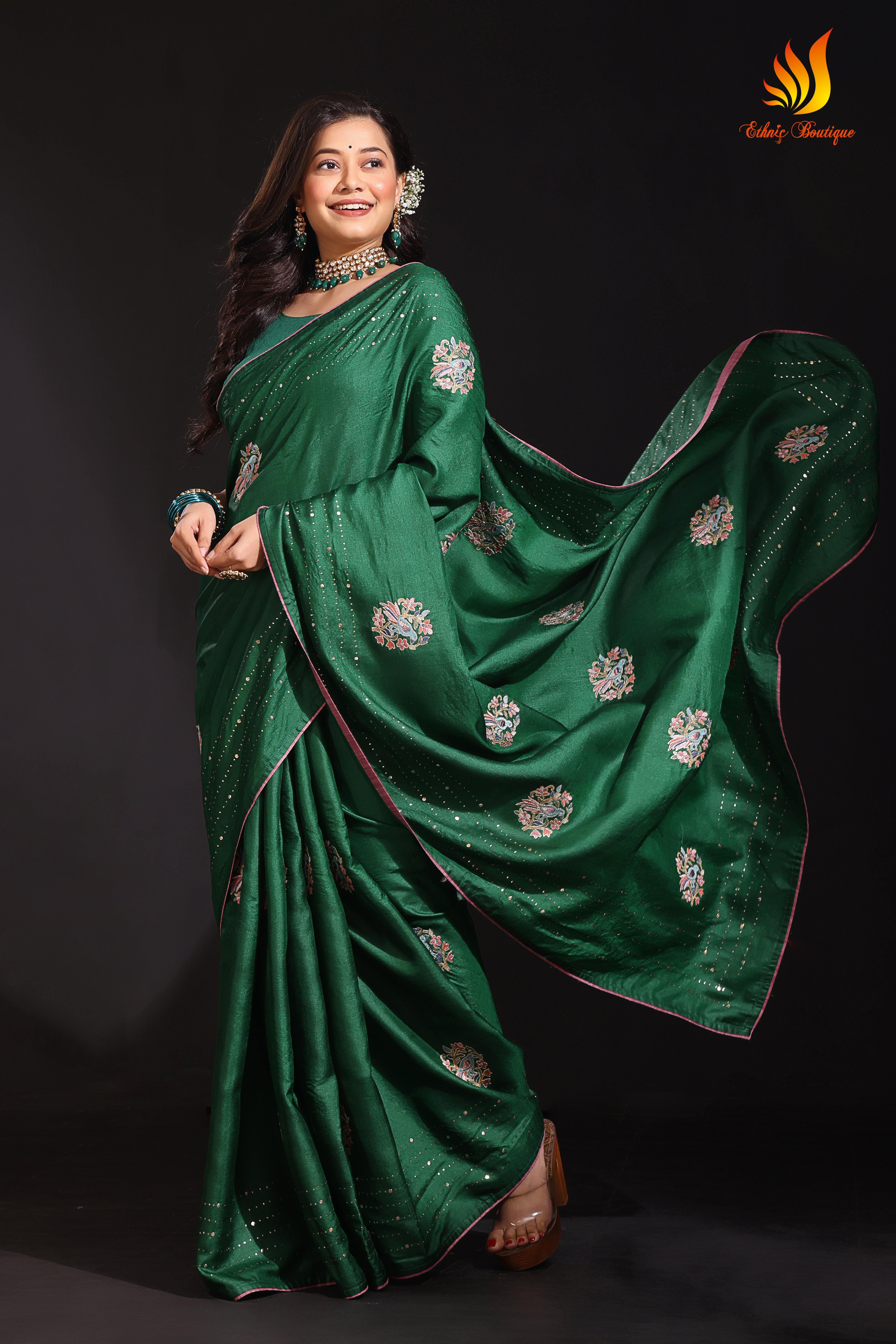 Tussar Mukesh Handwork