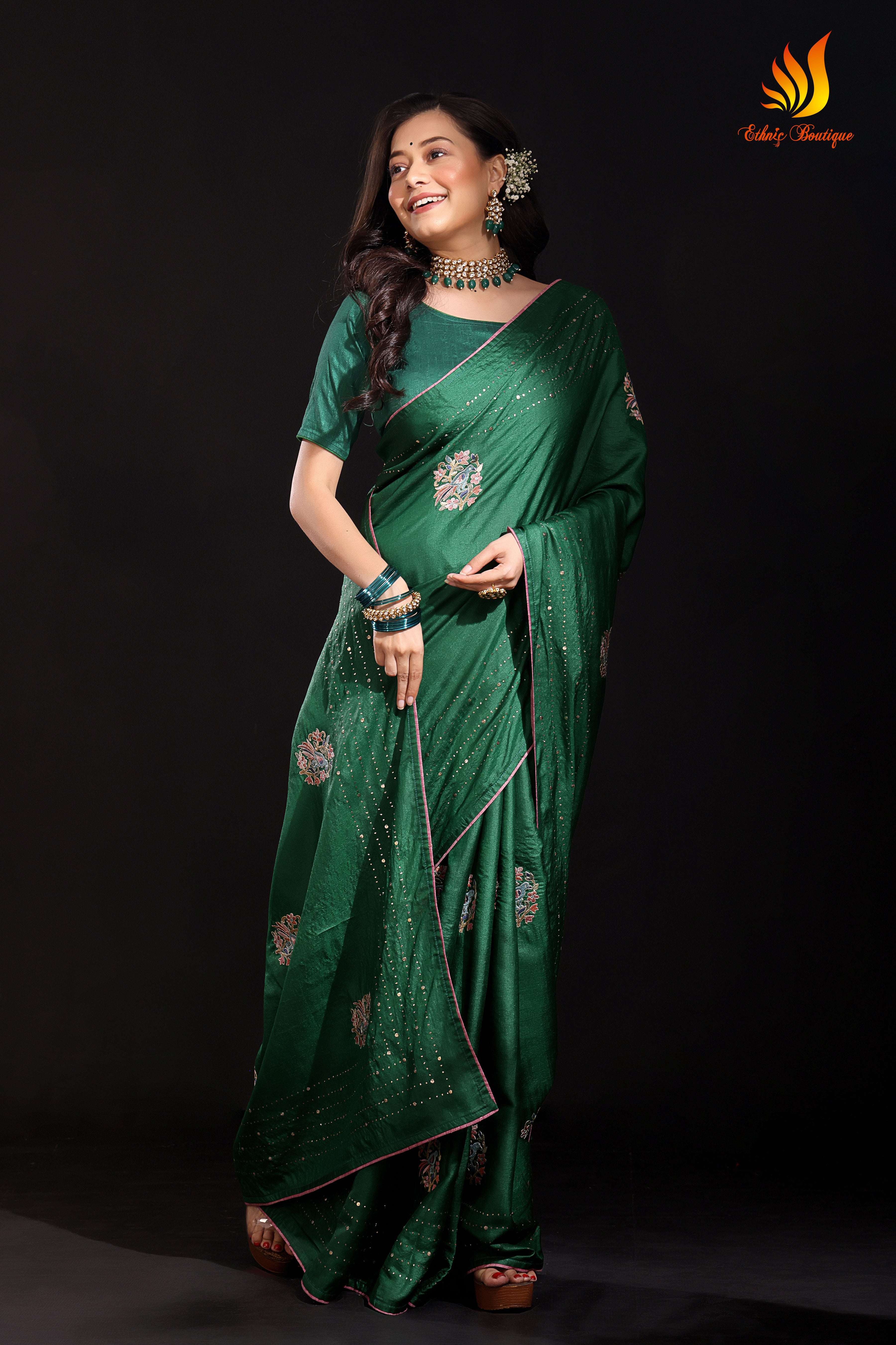 Tussar Mukesh Handwork