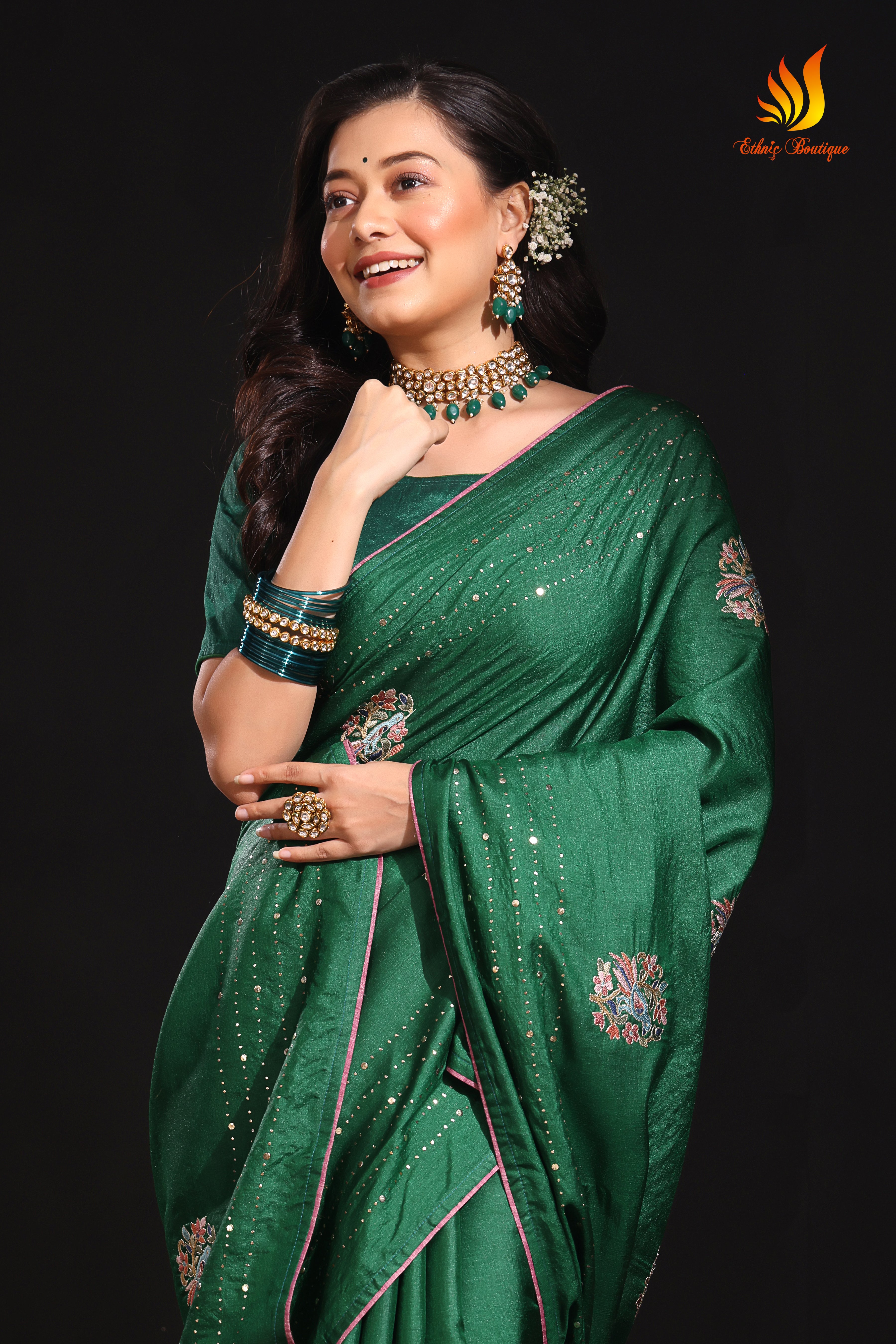 Tussar Mukesh Handwork