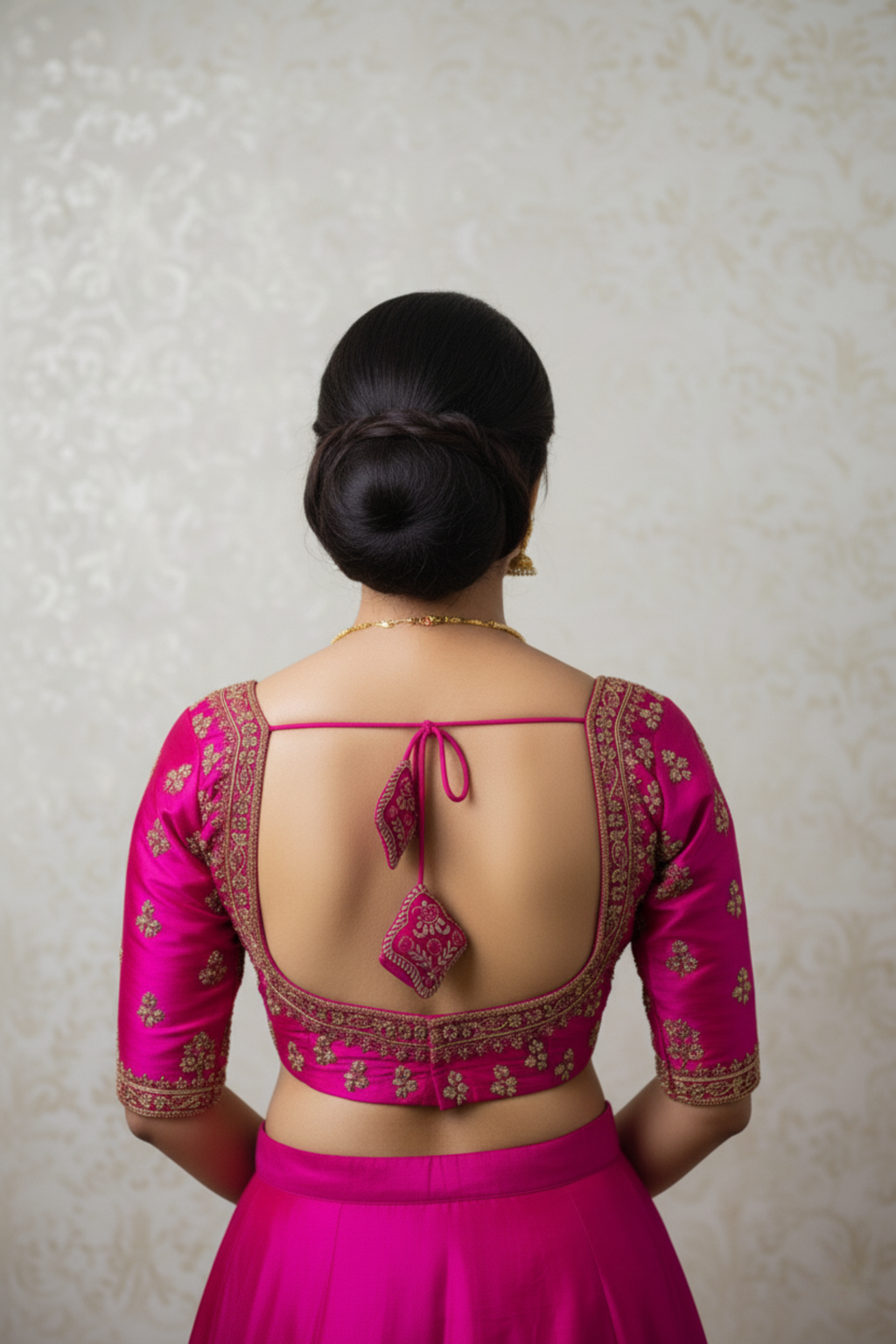 Raw Silk Zardosi Work