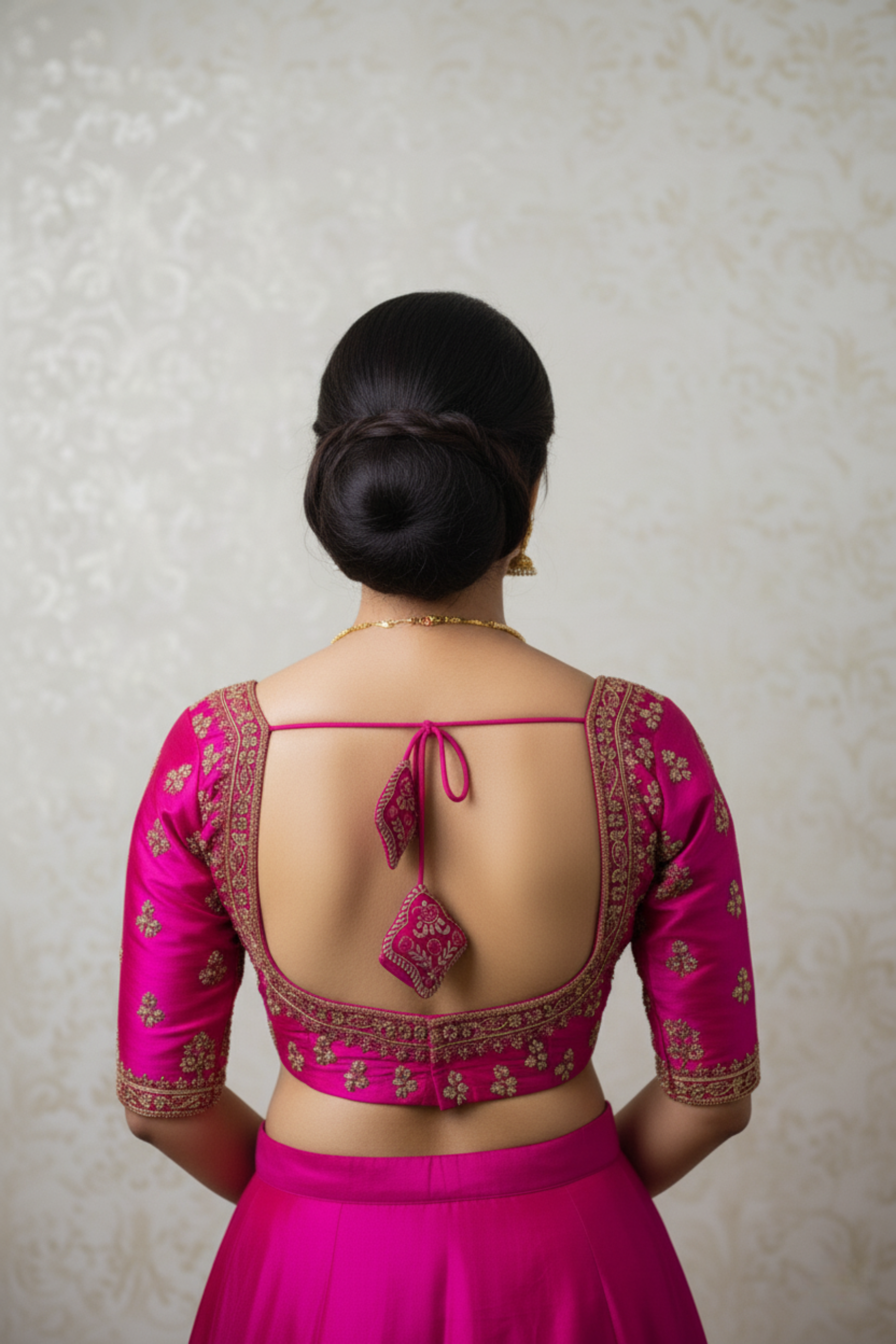 Raw Silk Zardosi Work