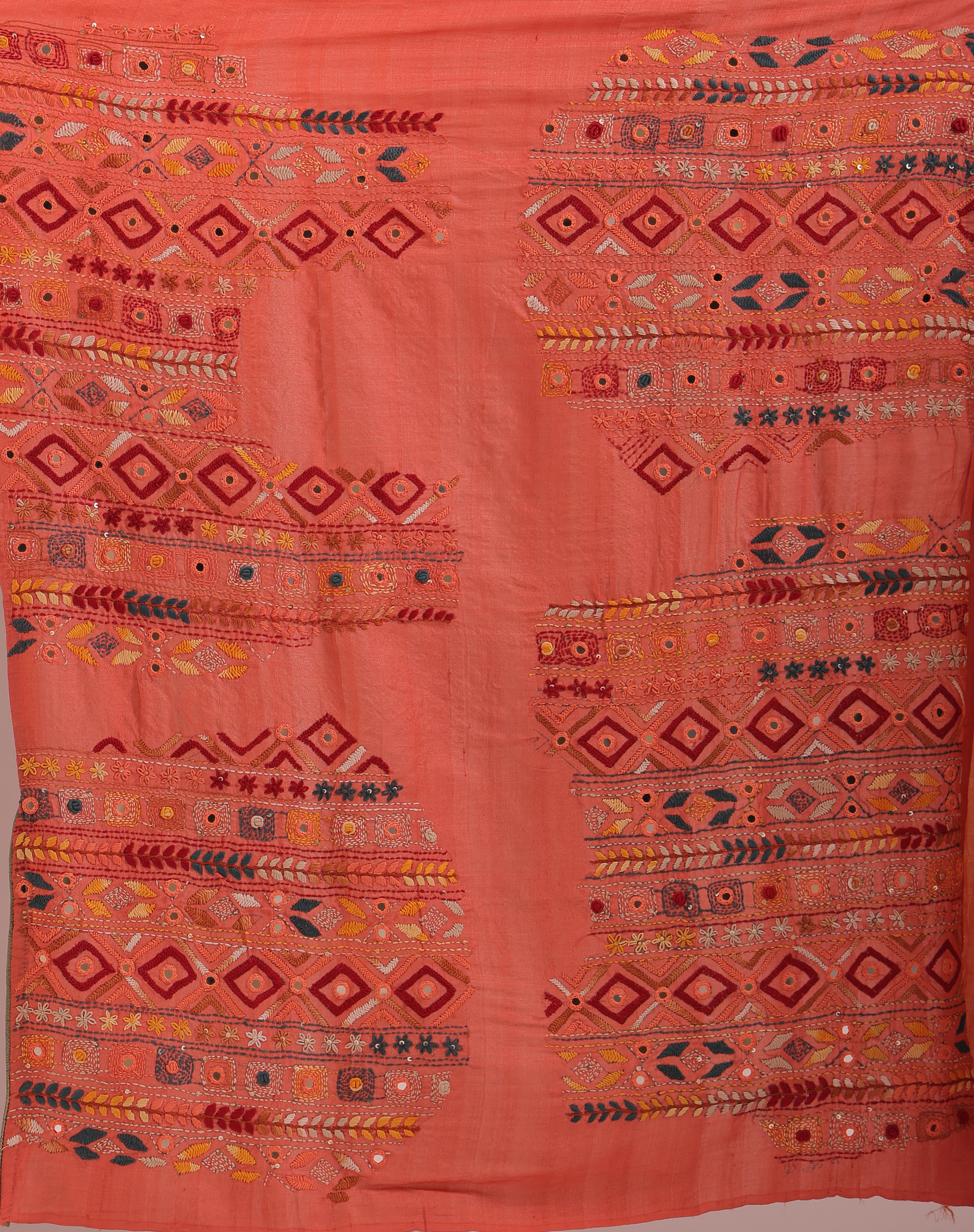 Tussar Shaded Hand Embroidery