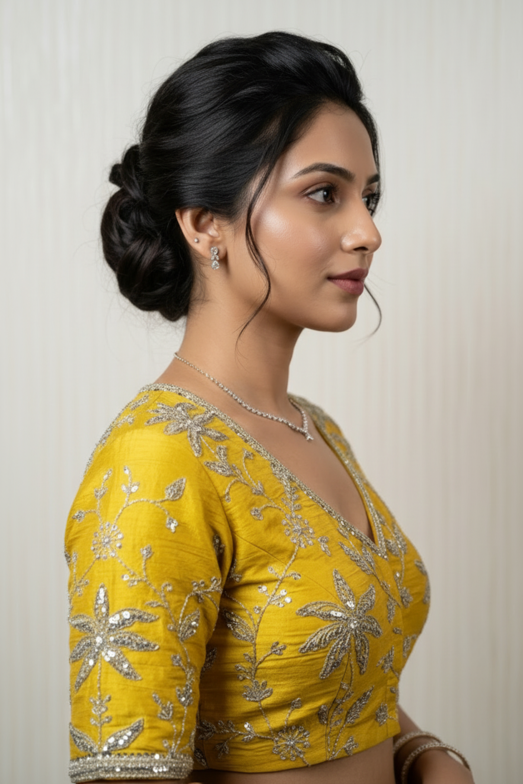 Raw Silk Zardosi Work