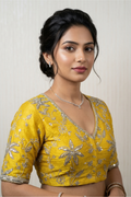 Raw Silk Zardosi Work
