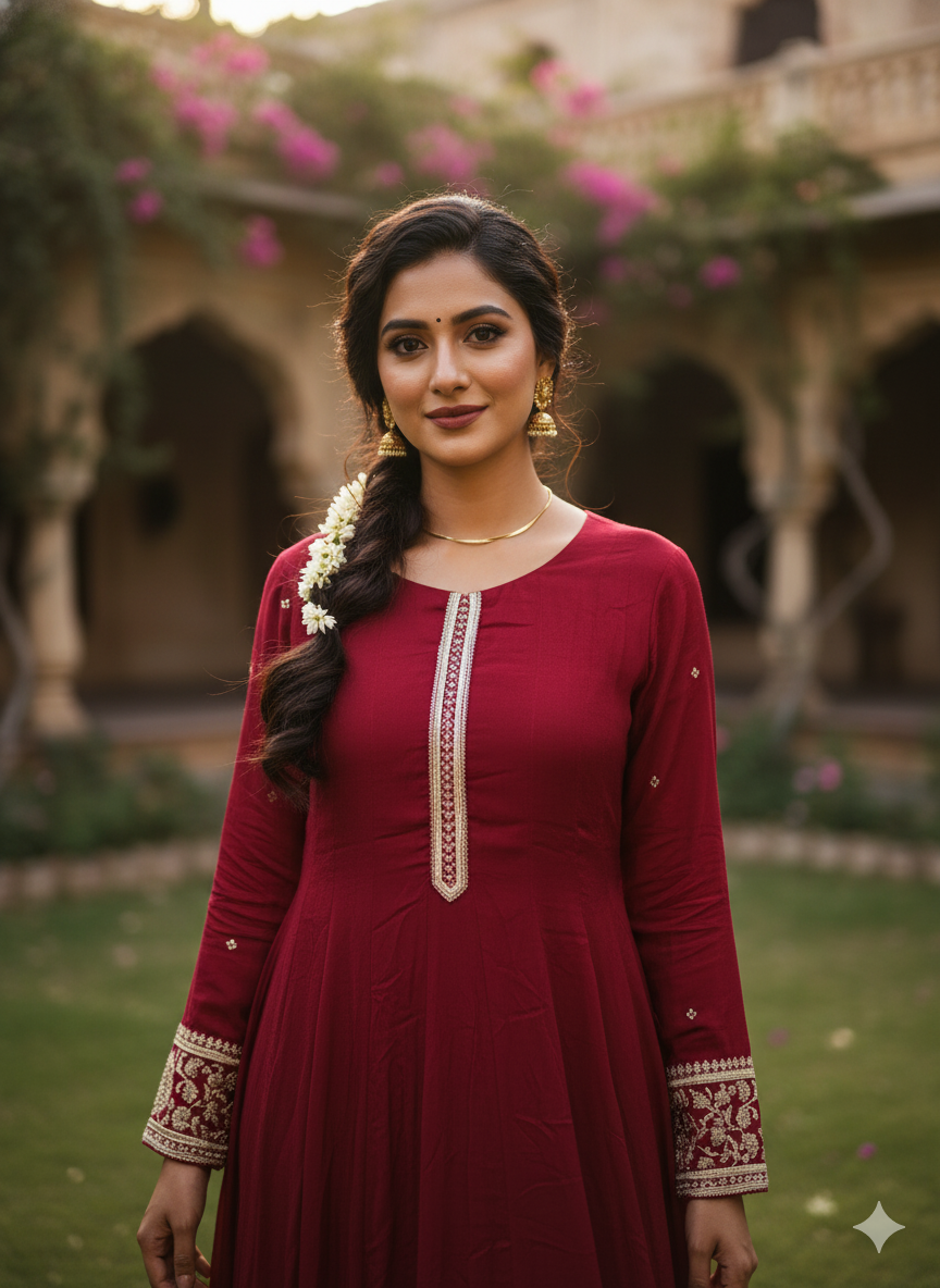 Chiffon Anarkali