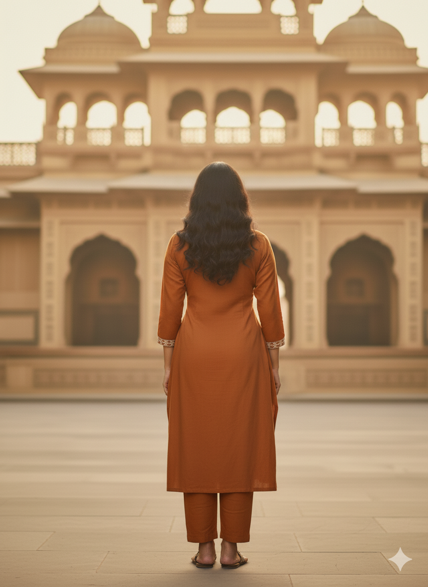 Cotton 2PC Kurti Set