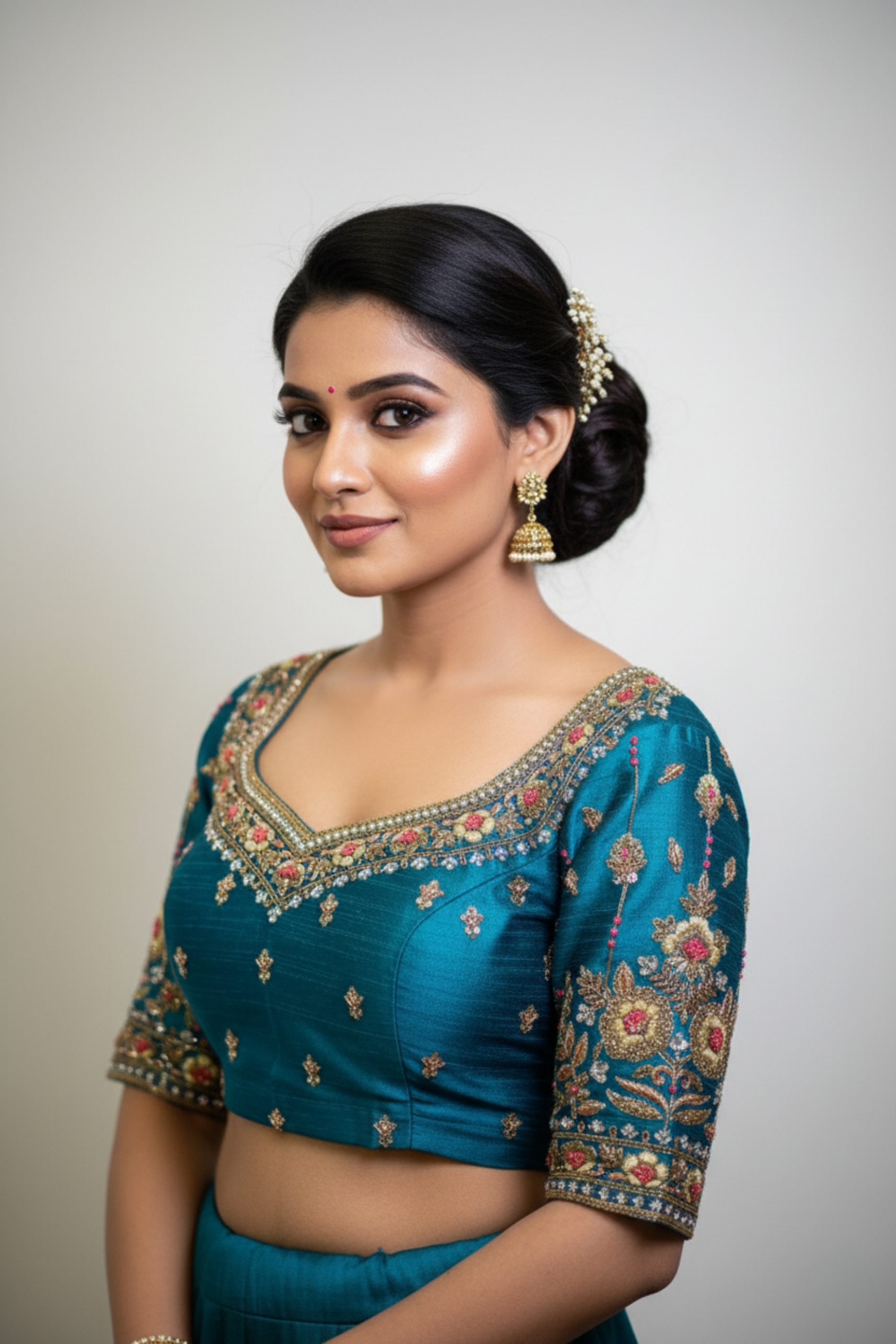 Raw Silk Zardosi Work
