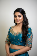 Raw Silk Zardosi Work