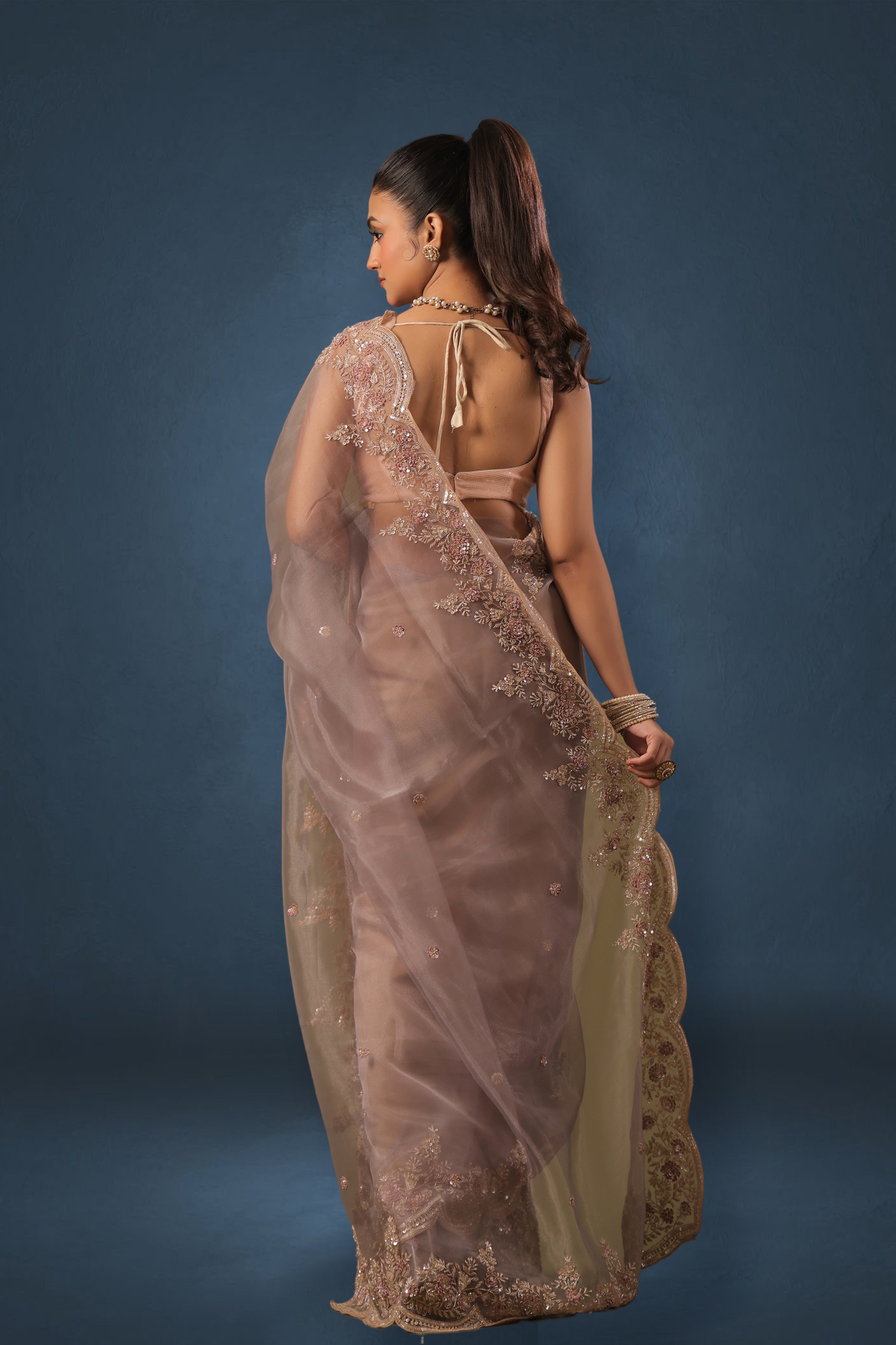 Glass Tissue Zardosi Work