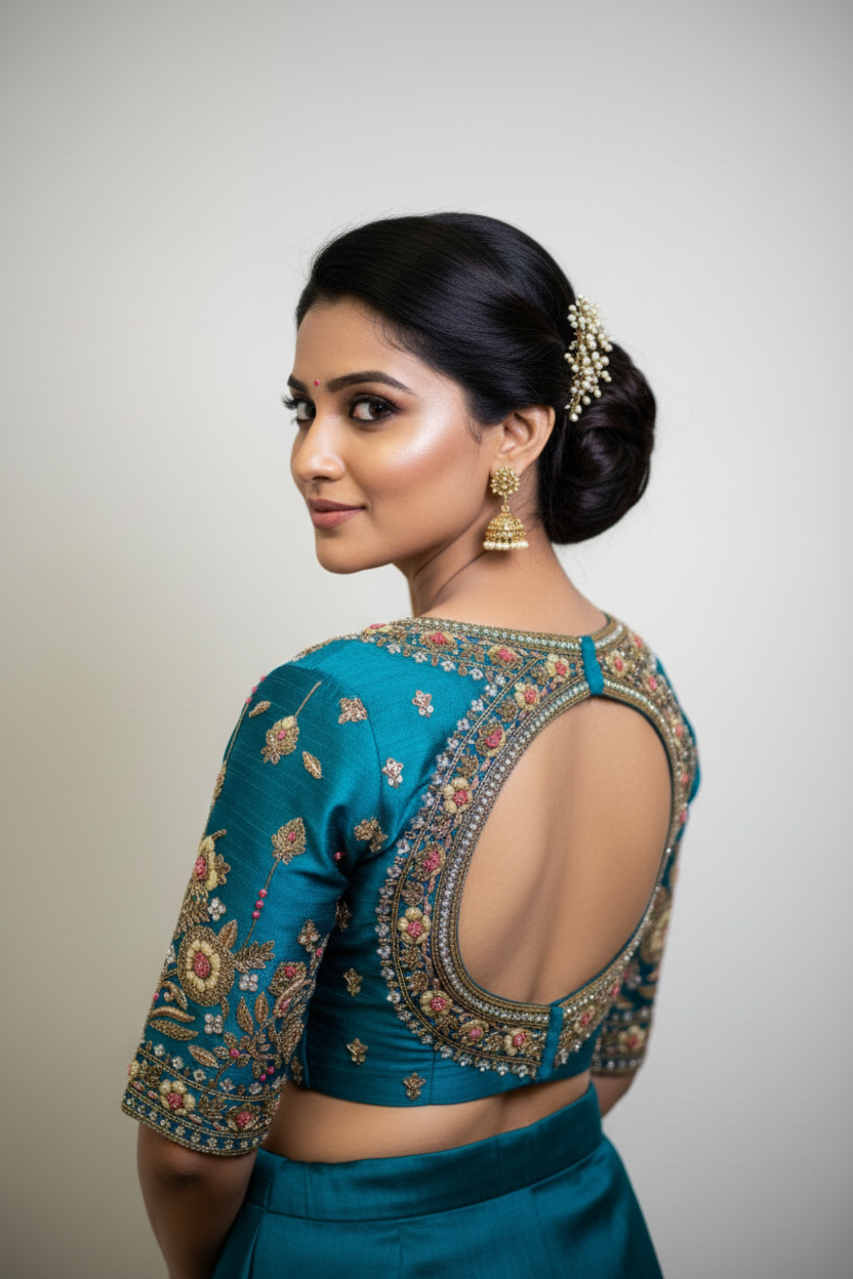 Raw Silk Zardosi Work