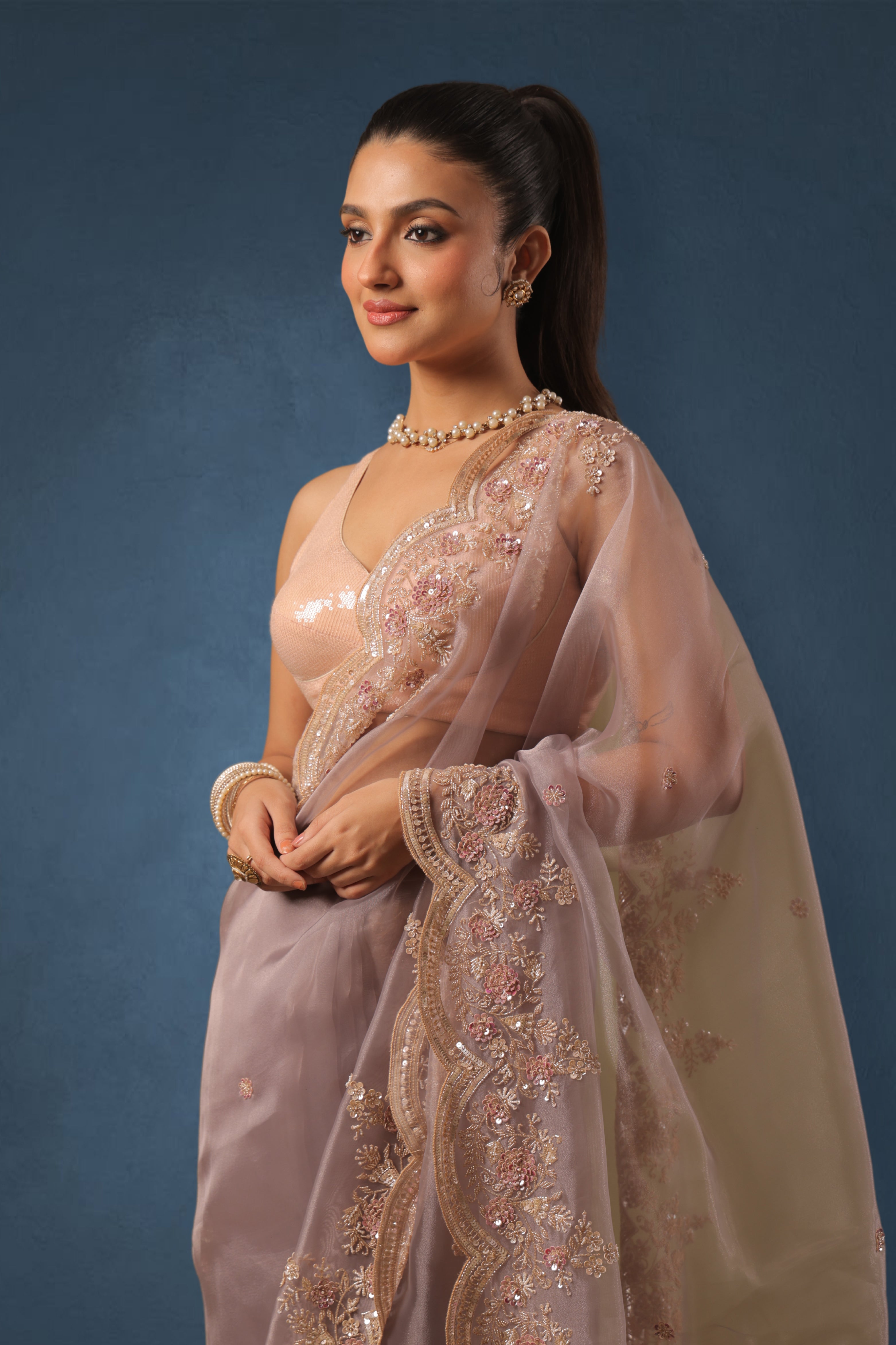 Glass Tissue Zardosi Work