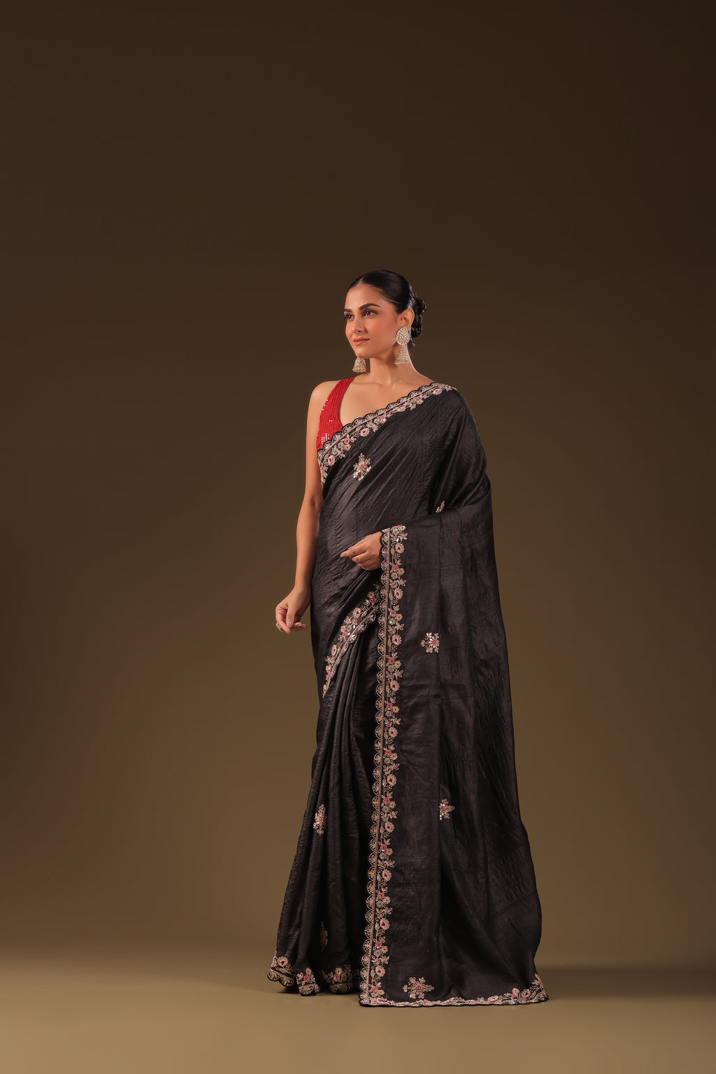 Tussar Zardosi Work