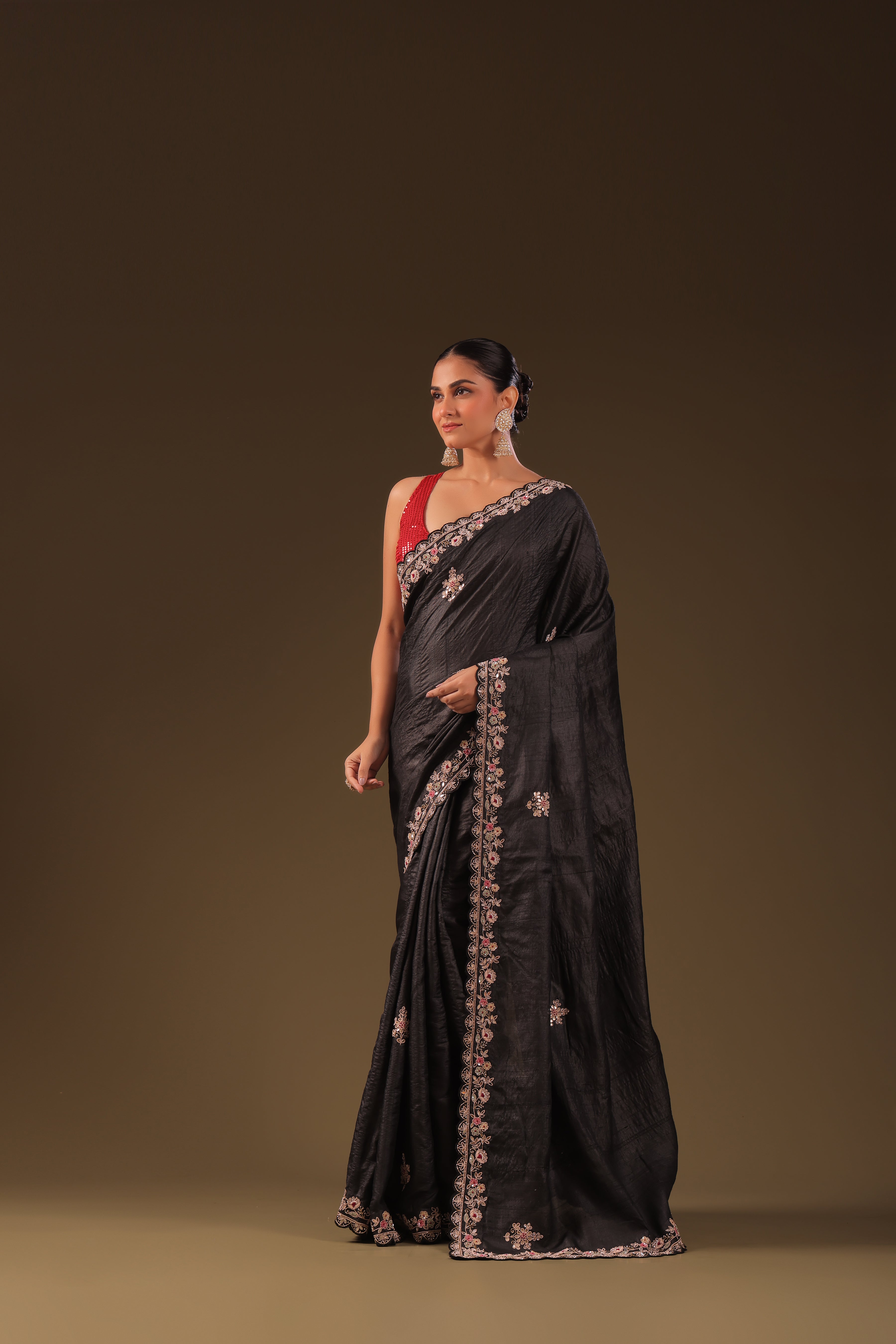 Tussar Zardosi Work