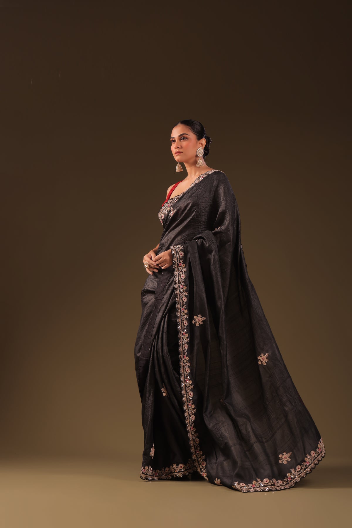 Tussar Zardosi Work