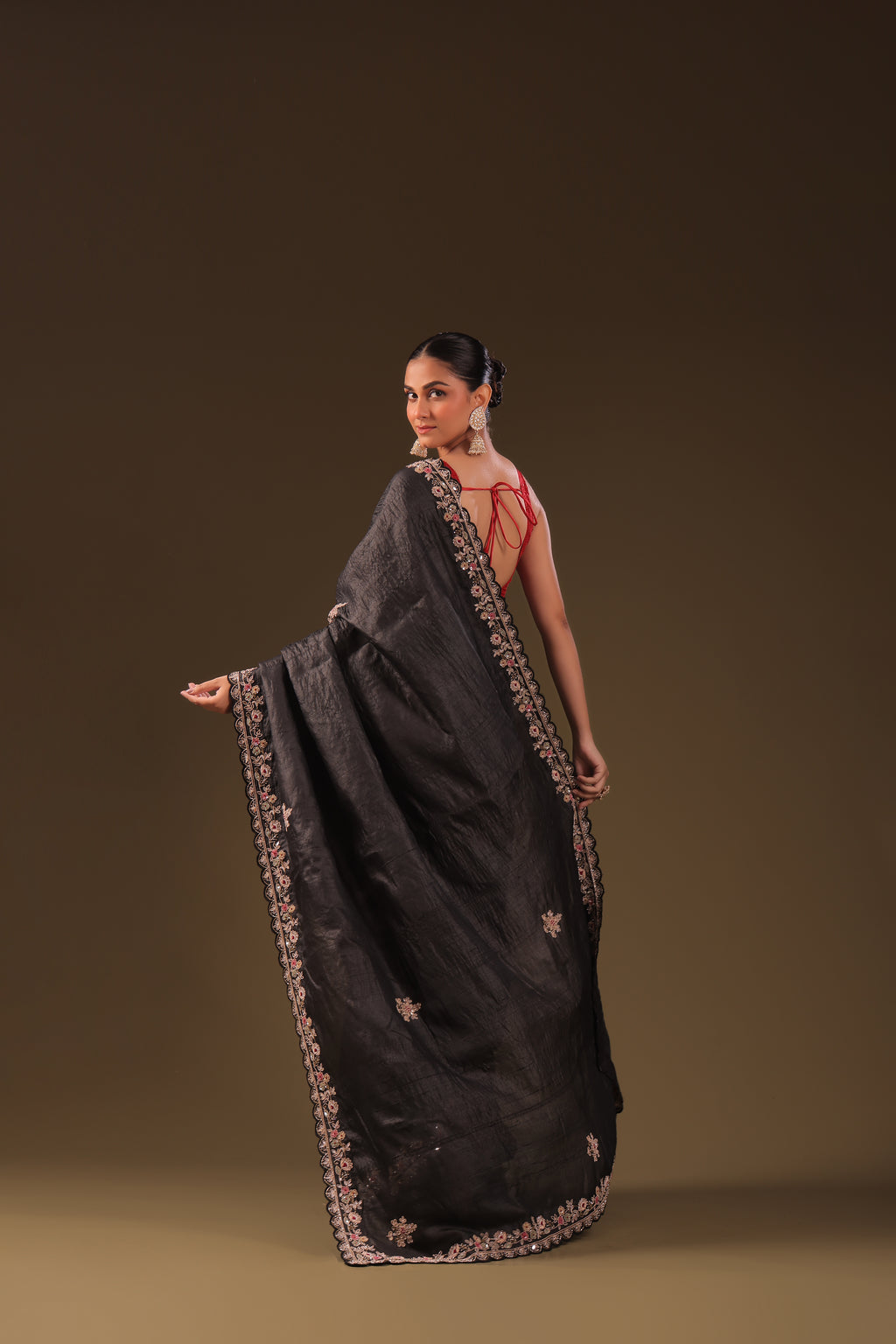 Tussar Zardosi Work
