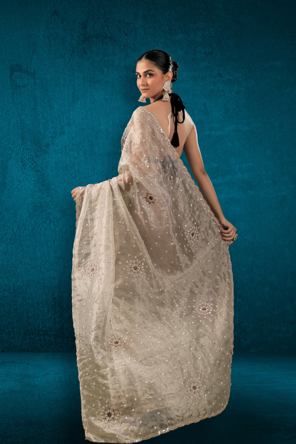 Tissue Zardosi Work